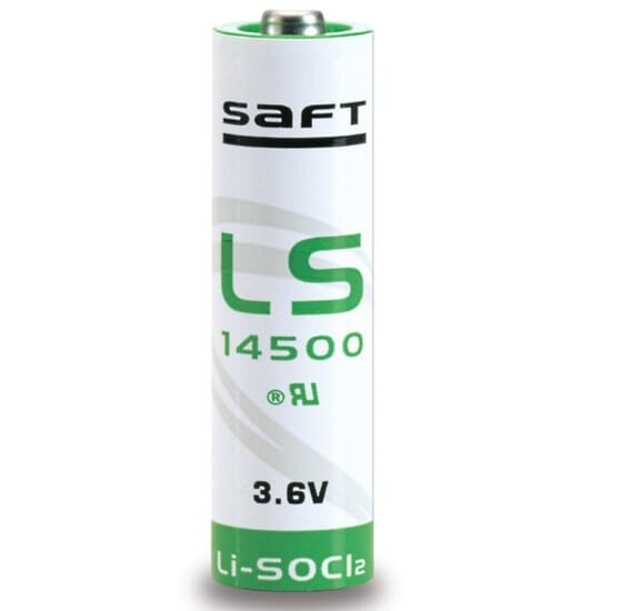 Saft Li-SOCl2 LS14500 CFG 3.6V AA Battery 2.6Ah