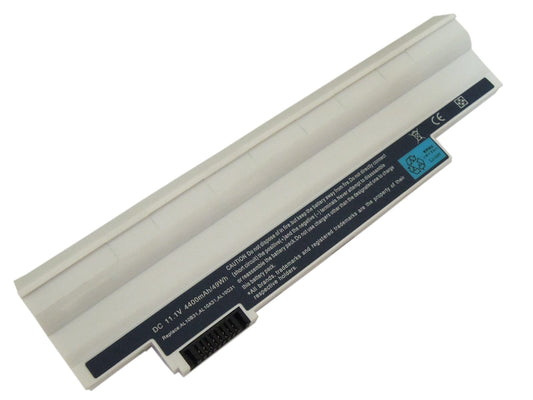 Laptop Battery White 4400mAh