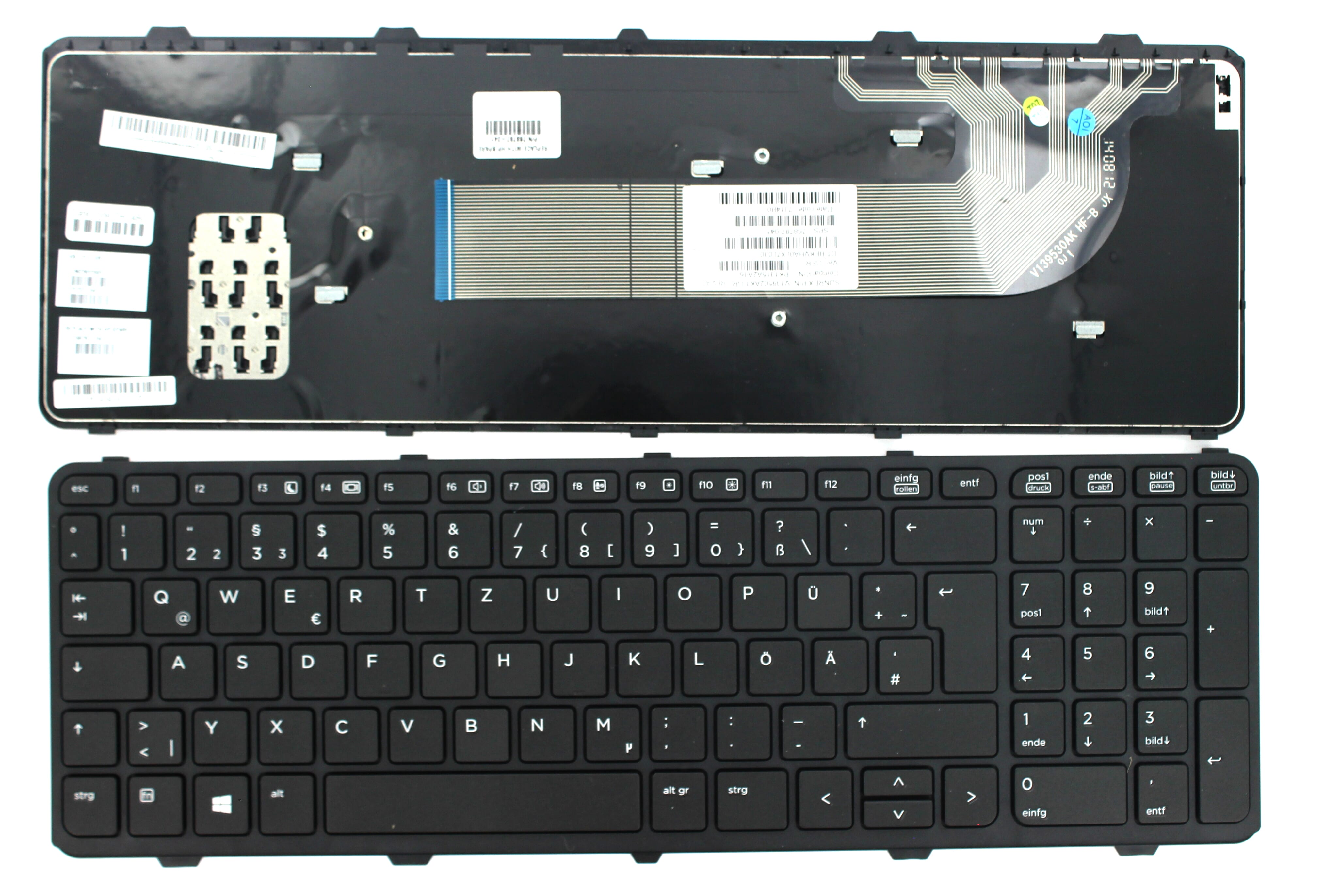 HP Laptop Toetsenbord Qwertz DE