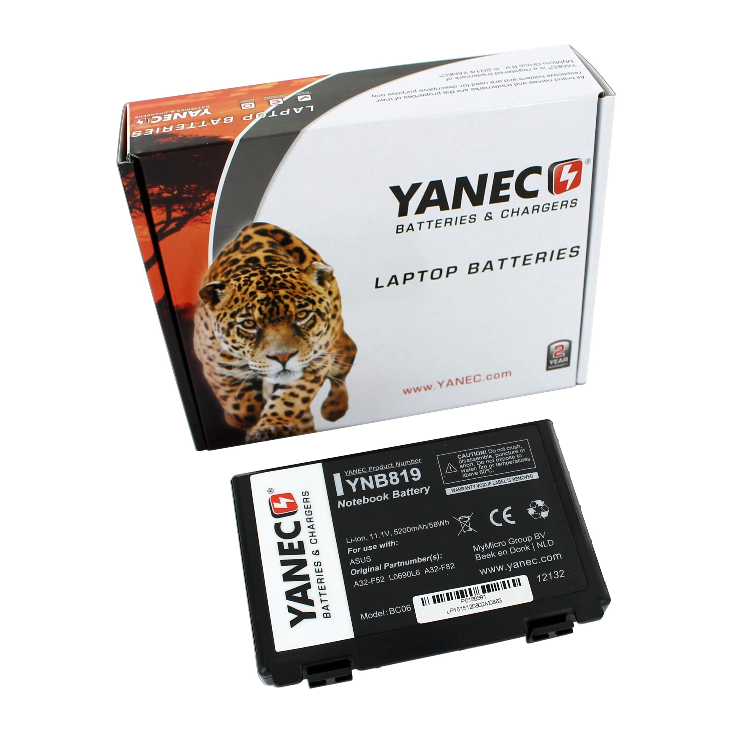 Yanec Laptop Akku 5200mAh