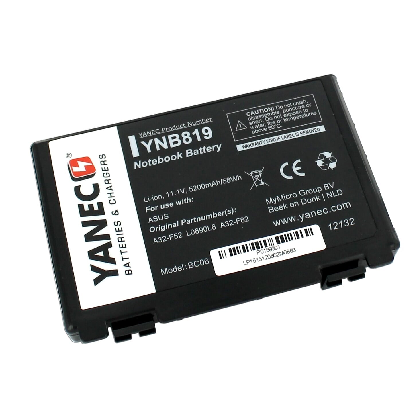 Yanec Laptop Akku 5200mAh