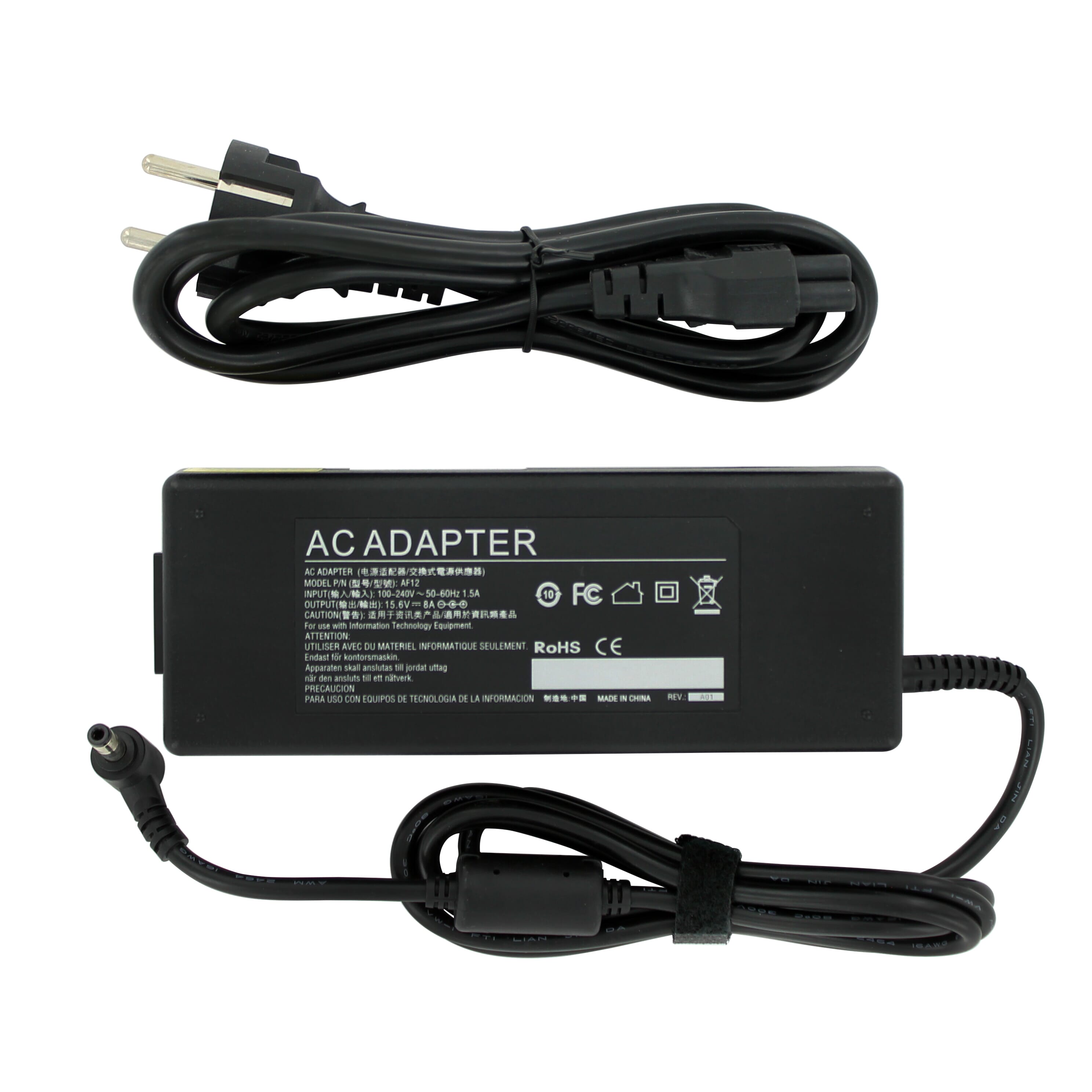 Laptop Netzteil 125 W, 15.60 V, 5,5 x 2,5mm rund