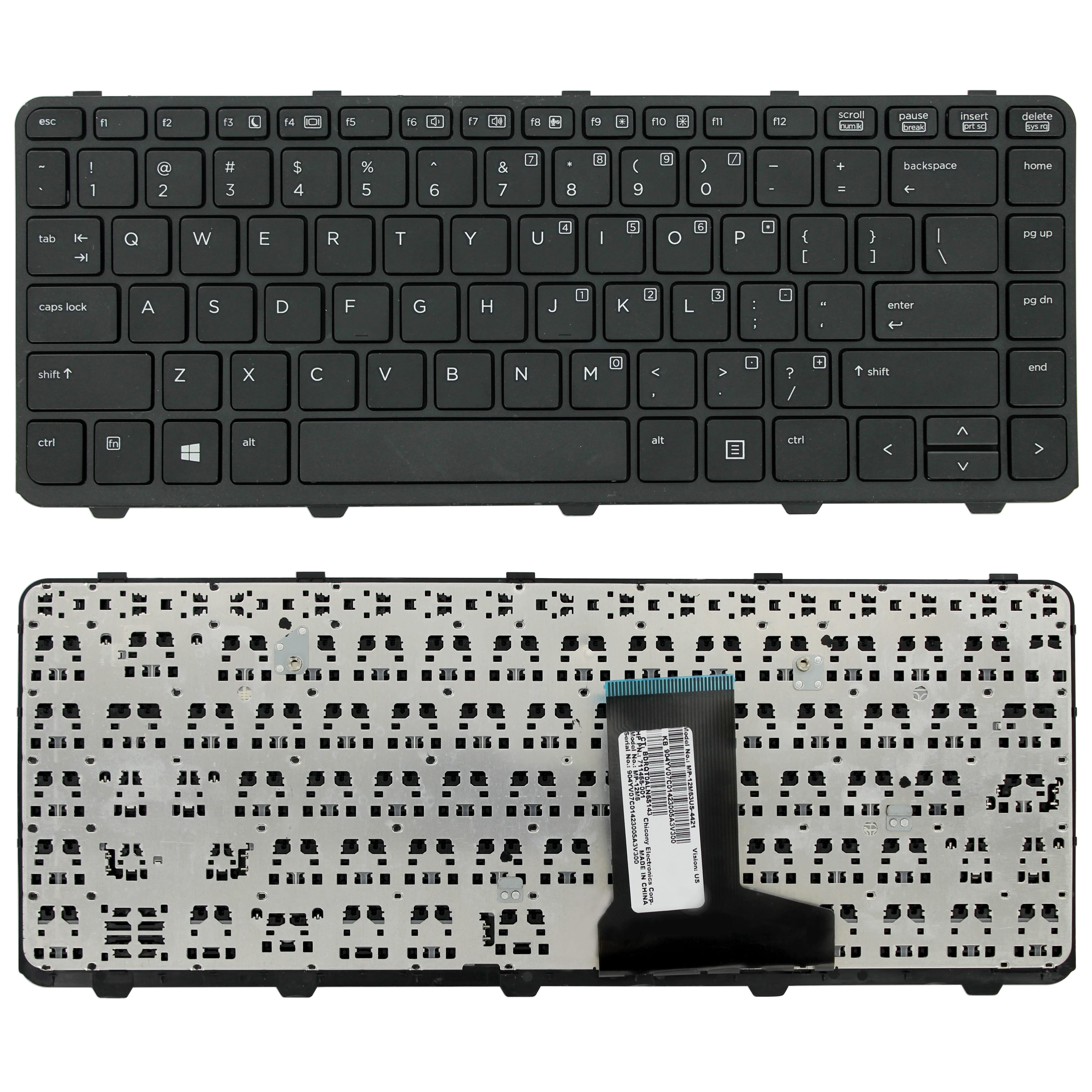 HP Laptop Tastatur Qwerty US