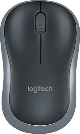 Logitech M185 Draadloze Optische Muis - Zwart/Grijs