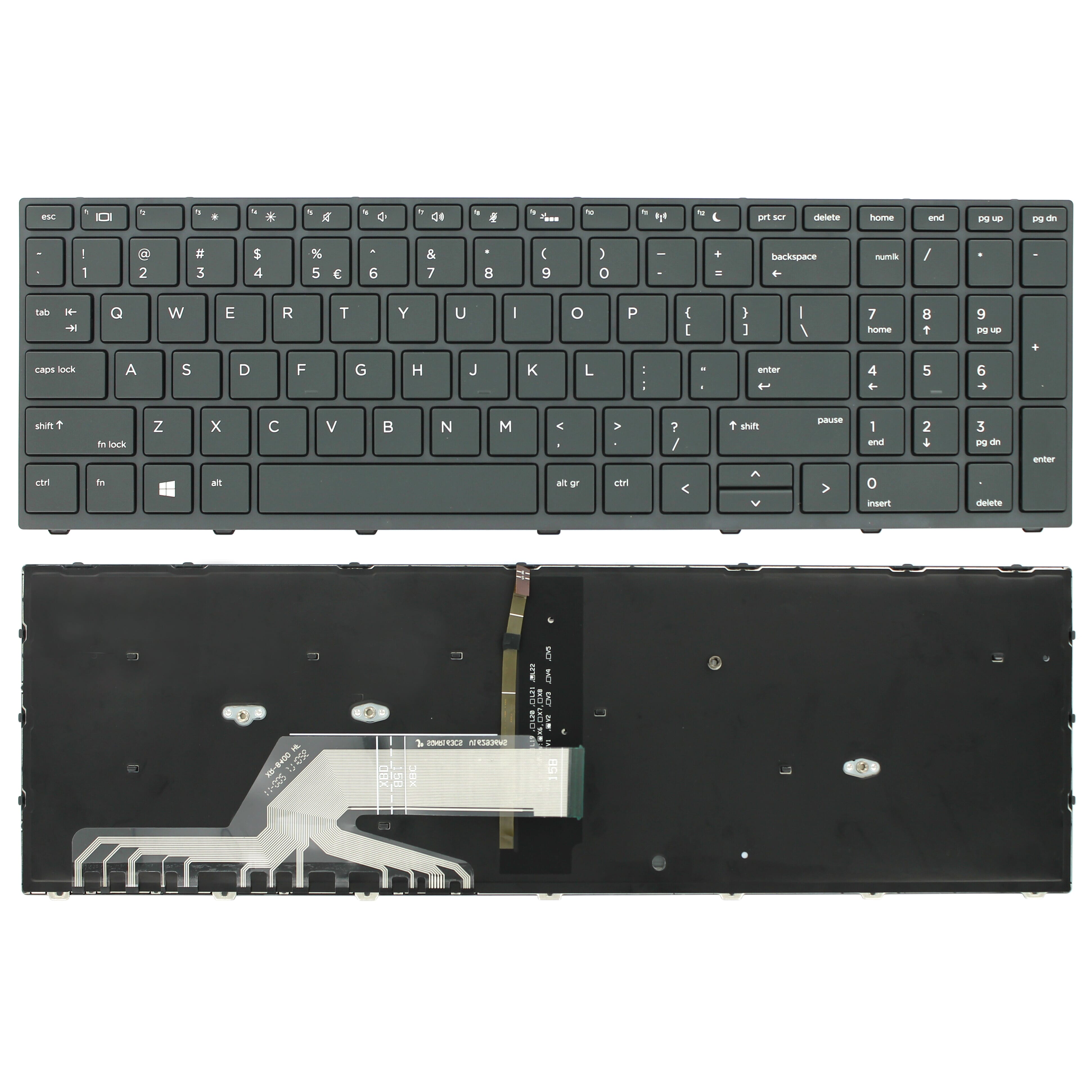 HP Clavier Qwerty US + Éclairage