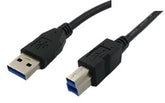 USB3.0 A naar USB3.0 B Kabel 2 Meter - Zwart