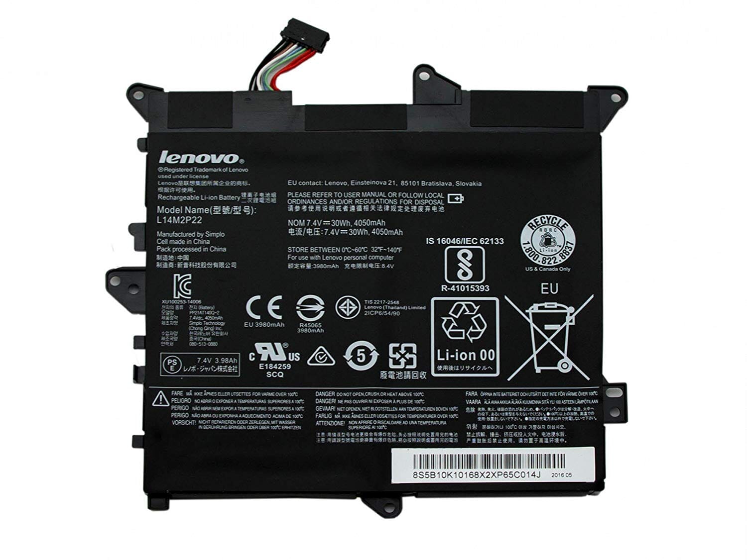 Lenovo Batterie Ordinateur Portable 4050mAh