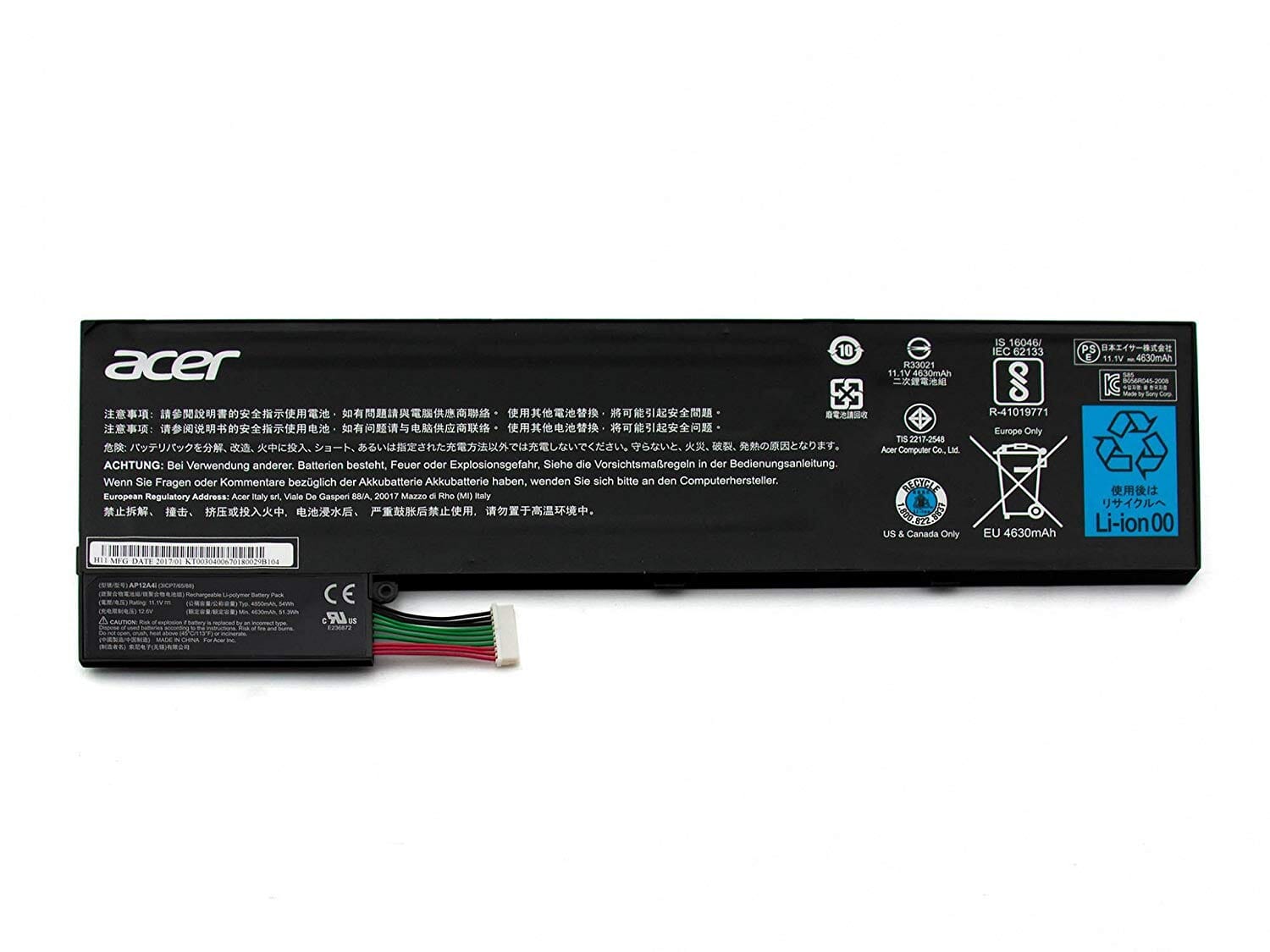 Acer Batterie Ordinateur Portable 4850mAh