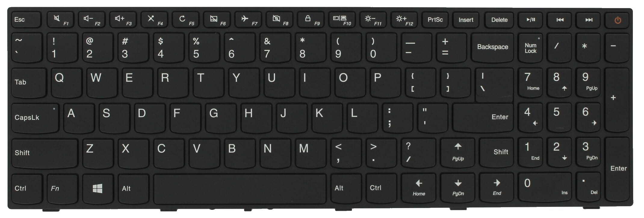 Lenovo Laptop Toetsenbord Qwerty US