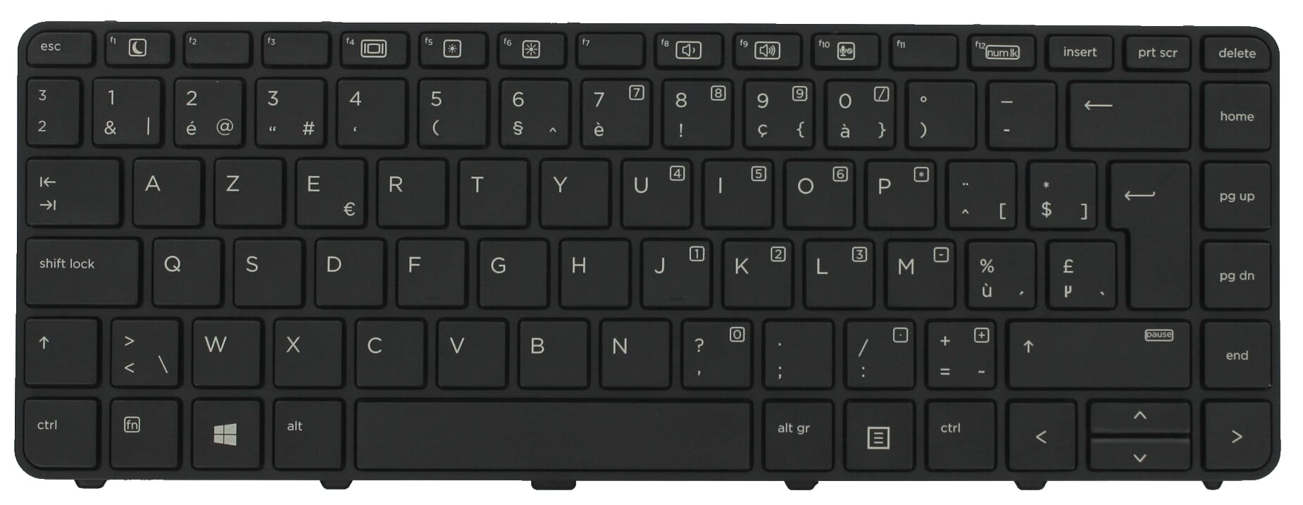 HP Laptop Toetsenbord Azerty BE