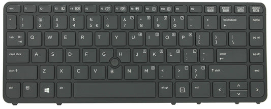 HP Laptop Toetsenbord Qwerty US + Trackpoint