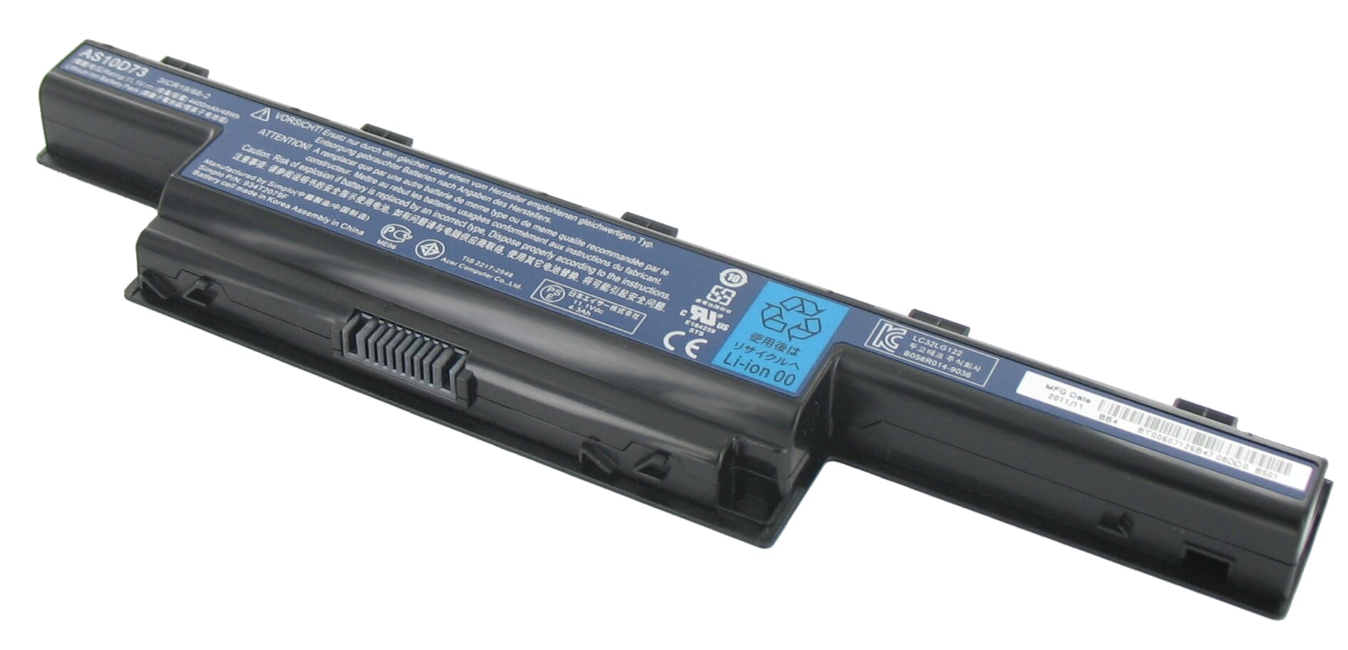 Acer Laptop Accu 4400mAh