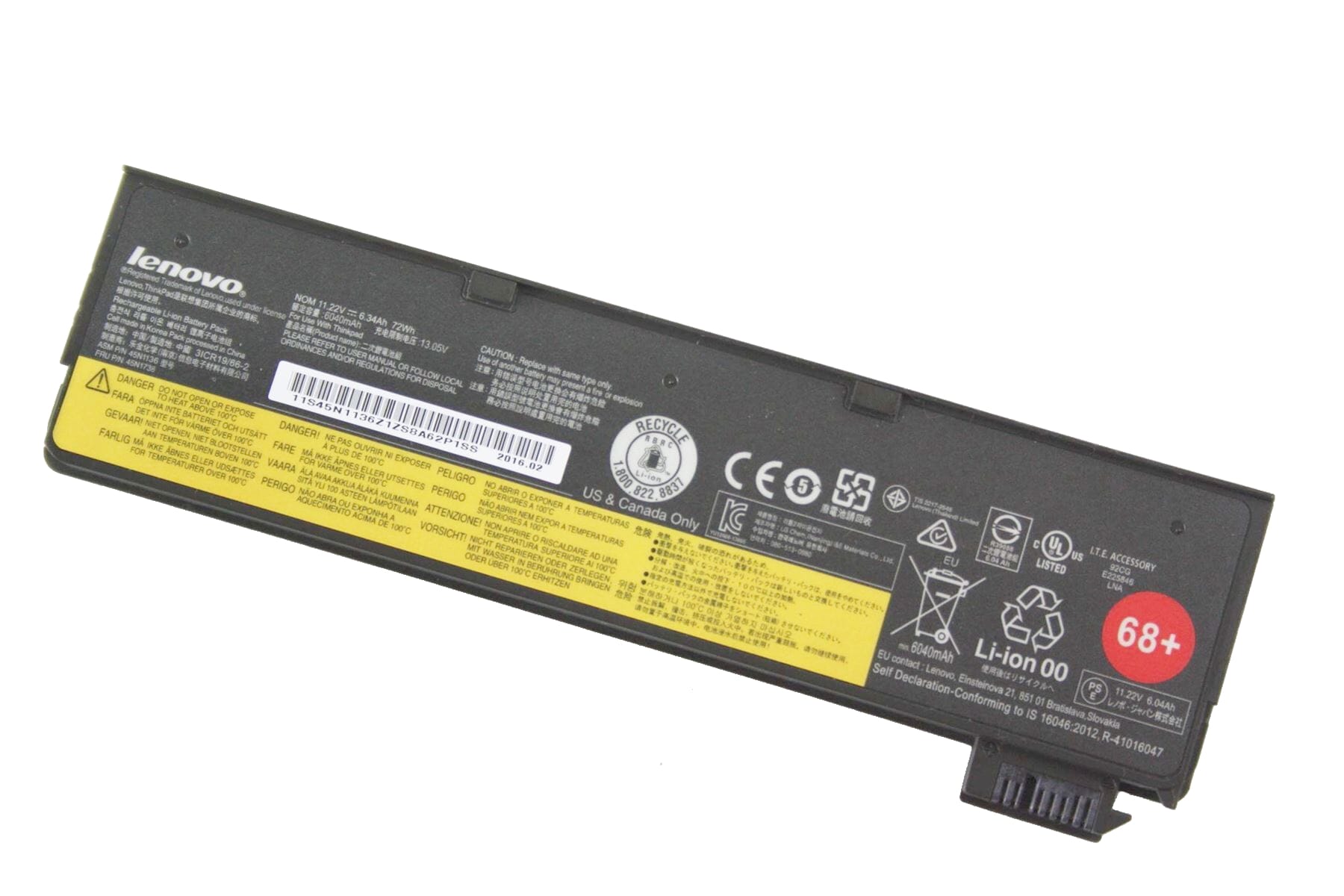 Lenovo Notebook Akku 6300mAh 68+