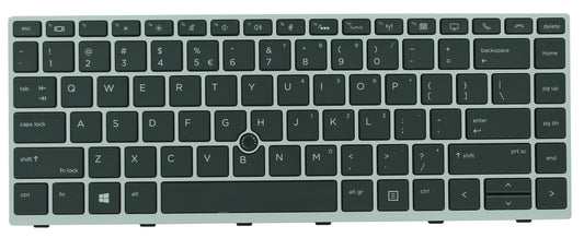 HP Laptop Internal Keyboard Qwerty US + Trackpoint, Backlit