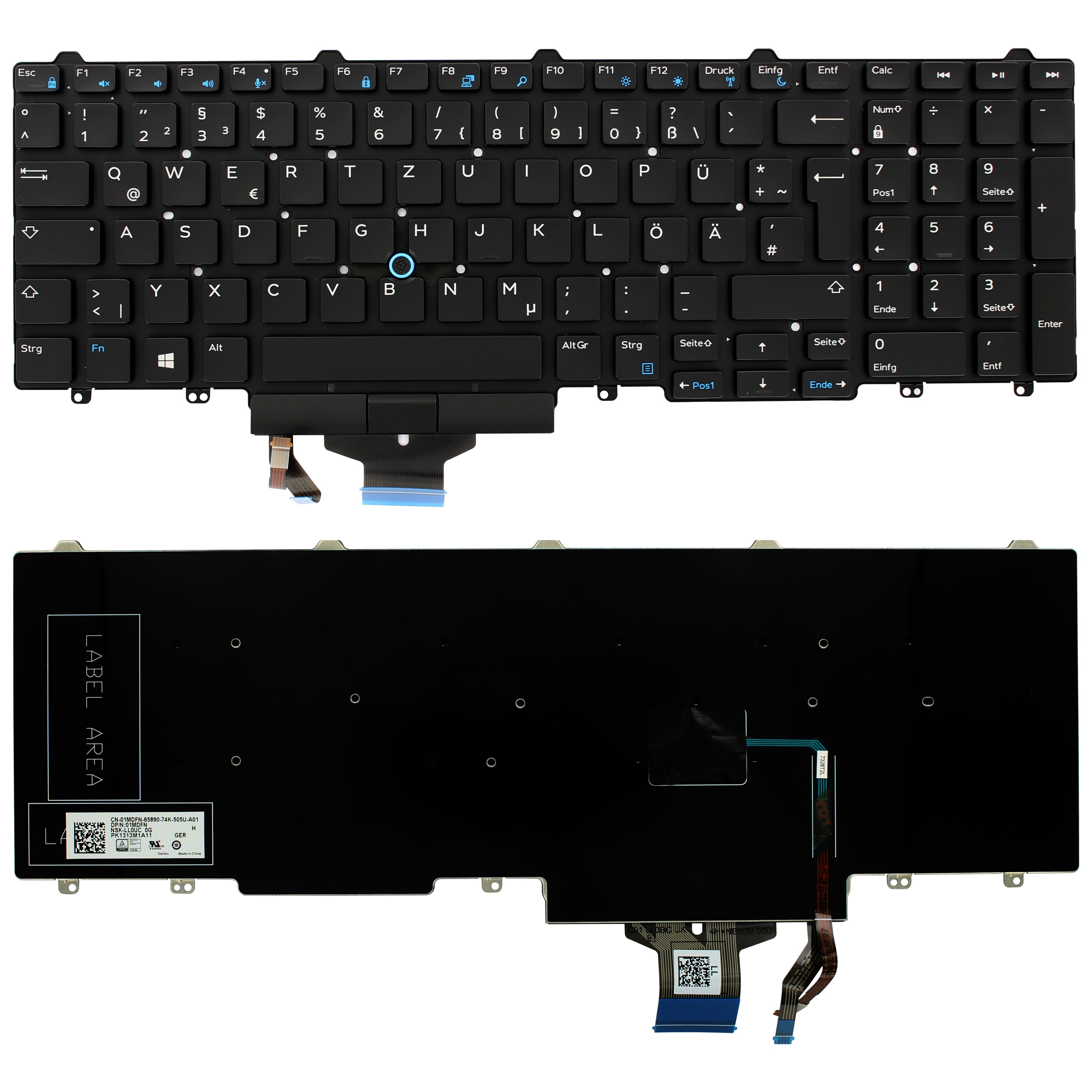 Dell Laptop Keyboard Qwertz DE