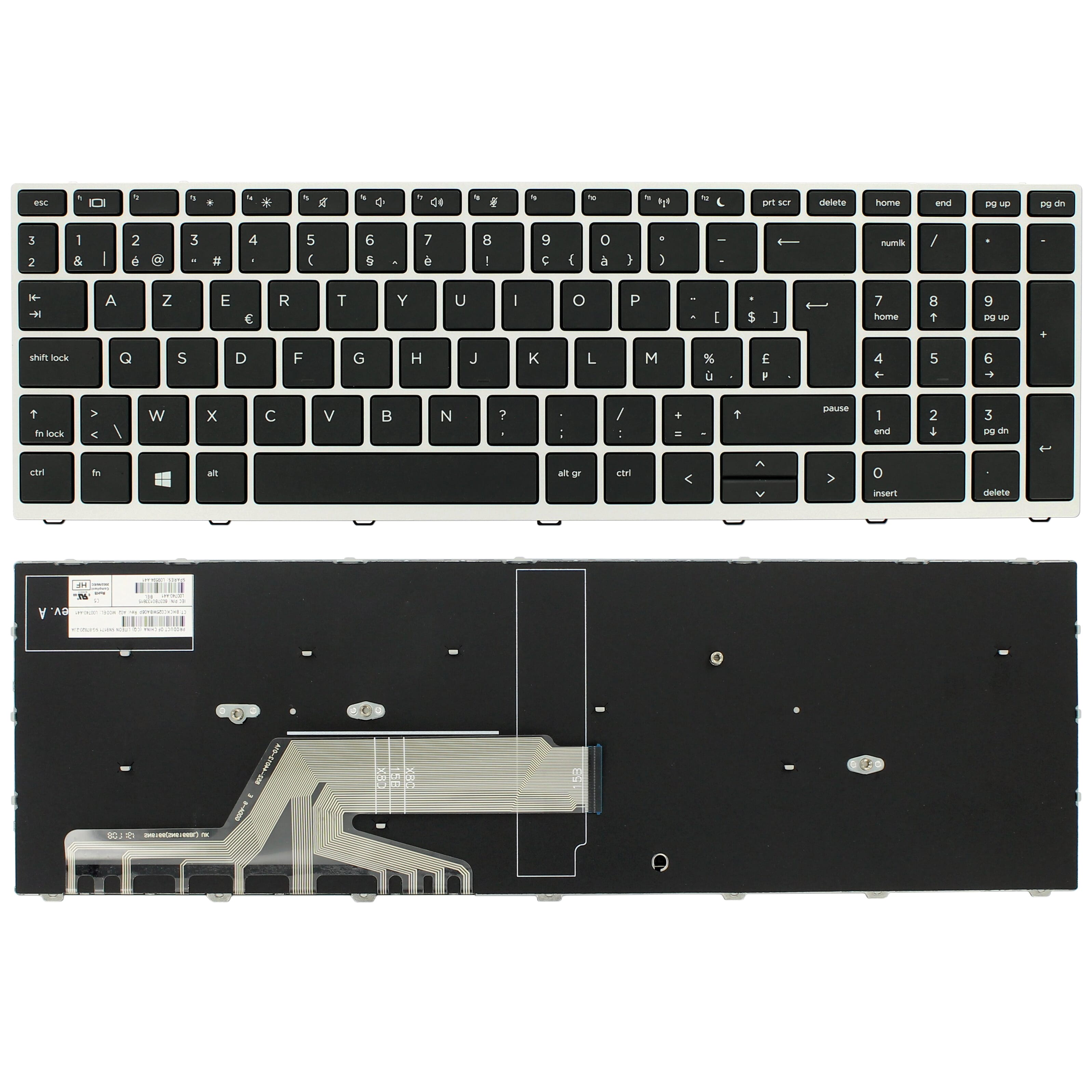 HP Laptop Keyboard Azerty BE