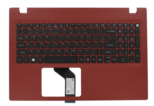 Acer Laptop Toetsenbord Qwerty US + Top Cover - Rood