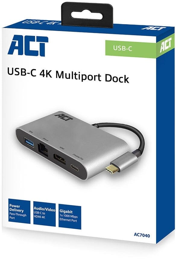 ACT USB-C 4K Multiport Dock