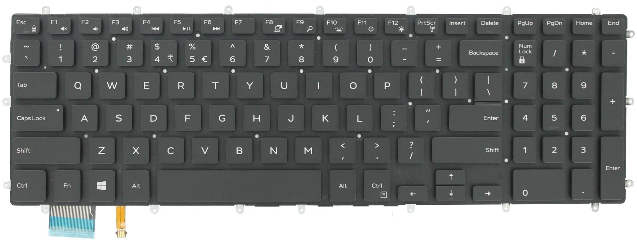 Dell Laptop Keyboard Qwerty US