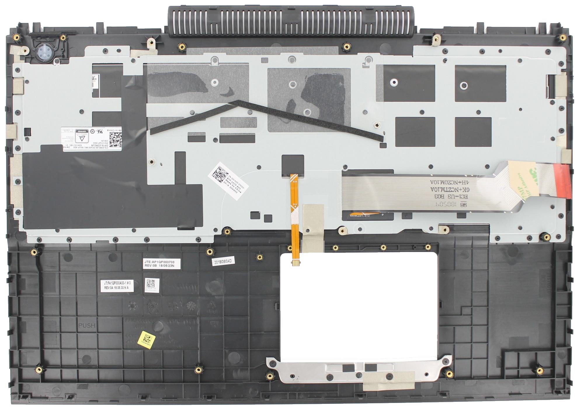 Dell Laptop Toetsenbord Qwerty US + Top Cover - Zwart