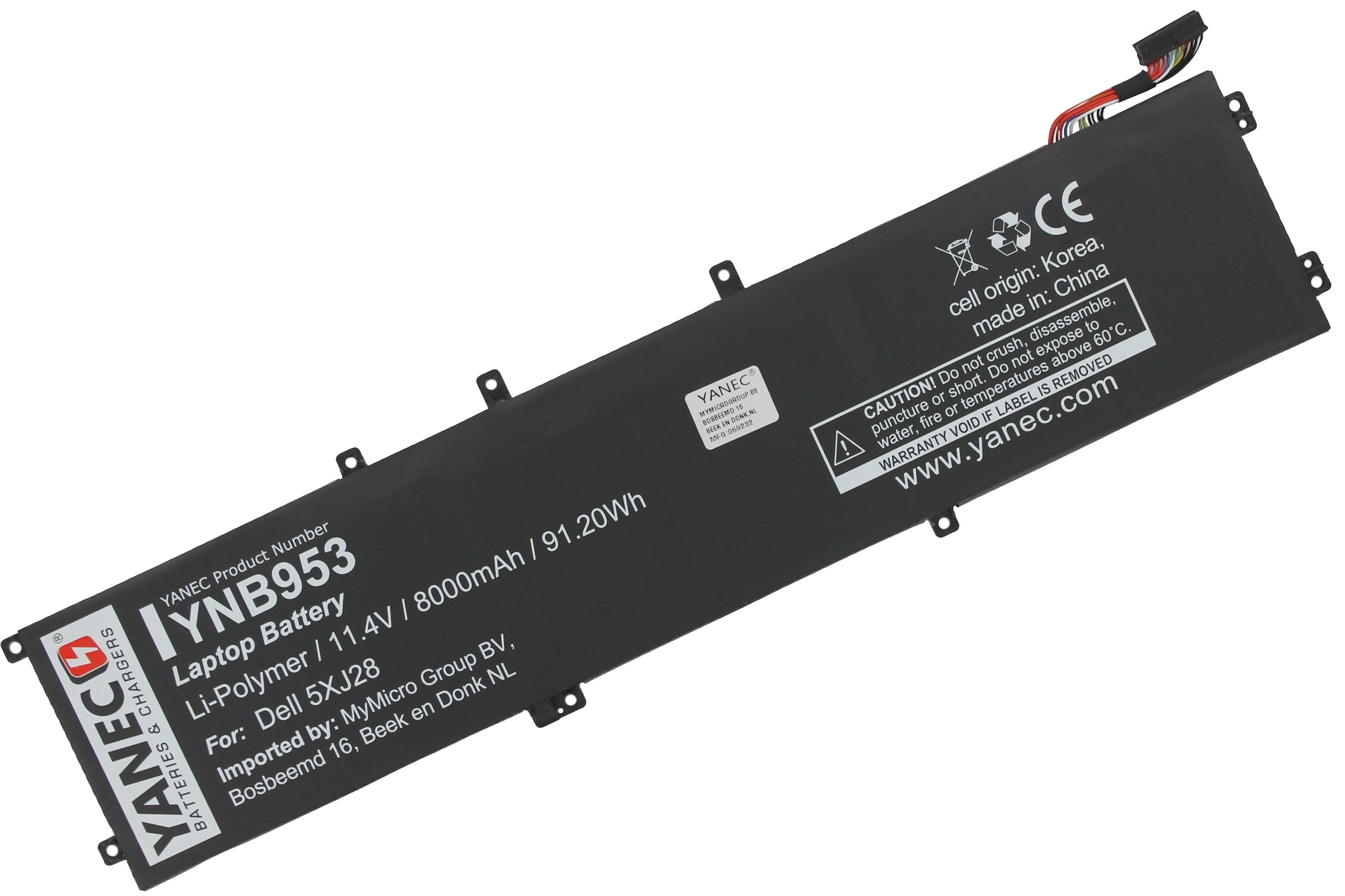 Yanec Laptop Akku 8000 mAh