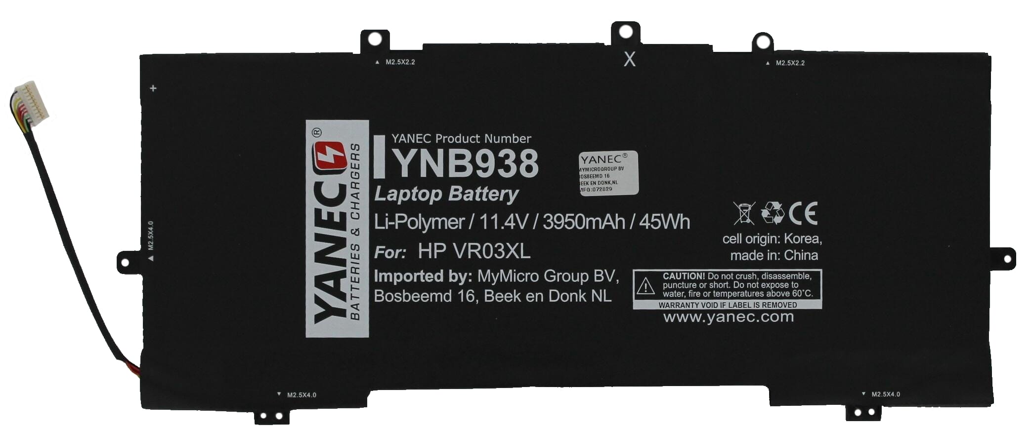 Yanec Laptop Battery 3900 mAh