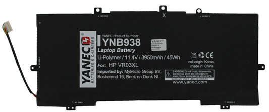 Yanec batterie d'ordinateur portable 3900 mAh