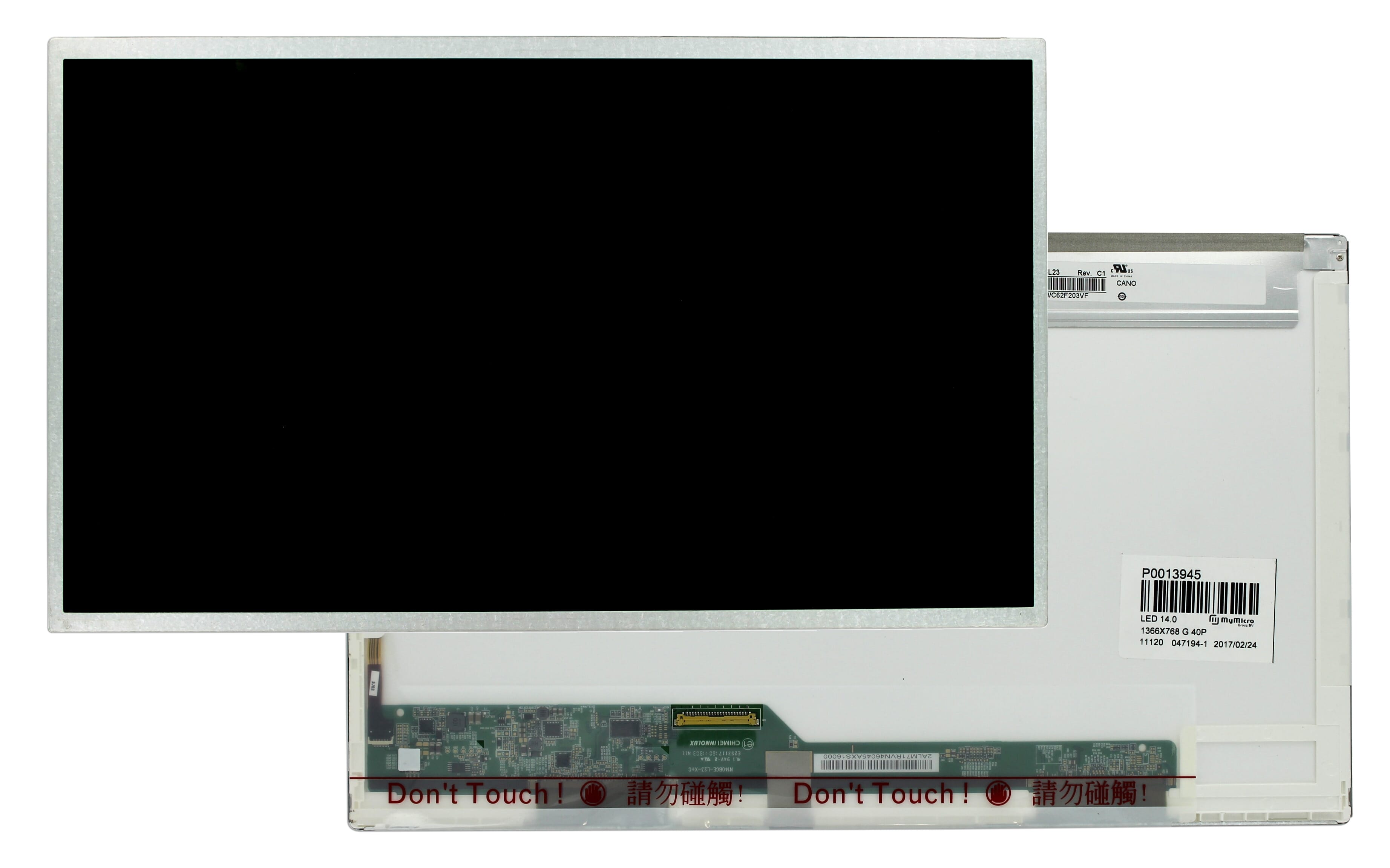 14.0 Inch LCD Scherm 1366x768 Glans 40Pin