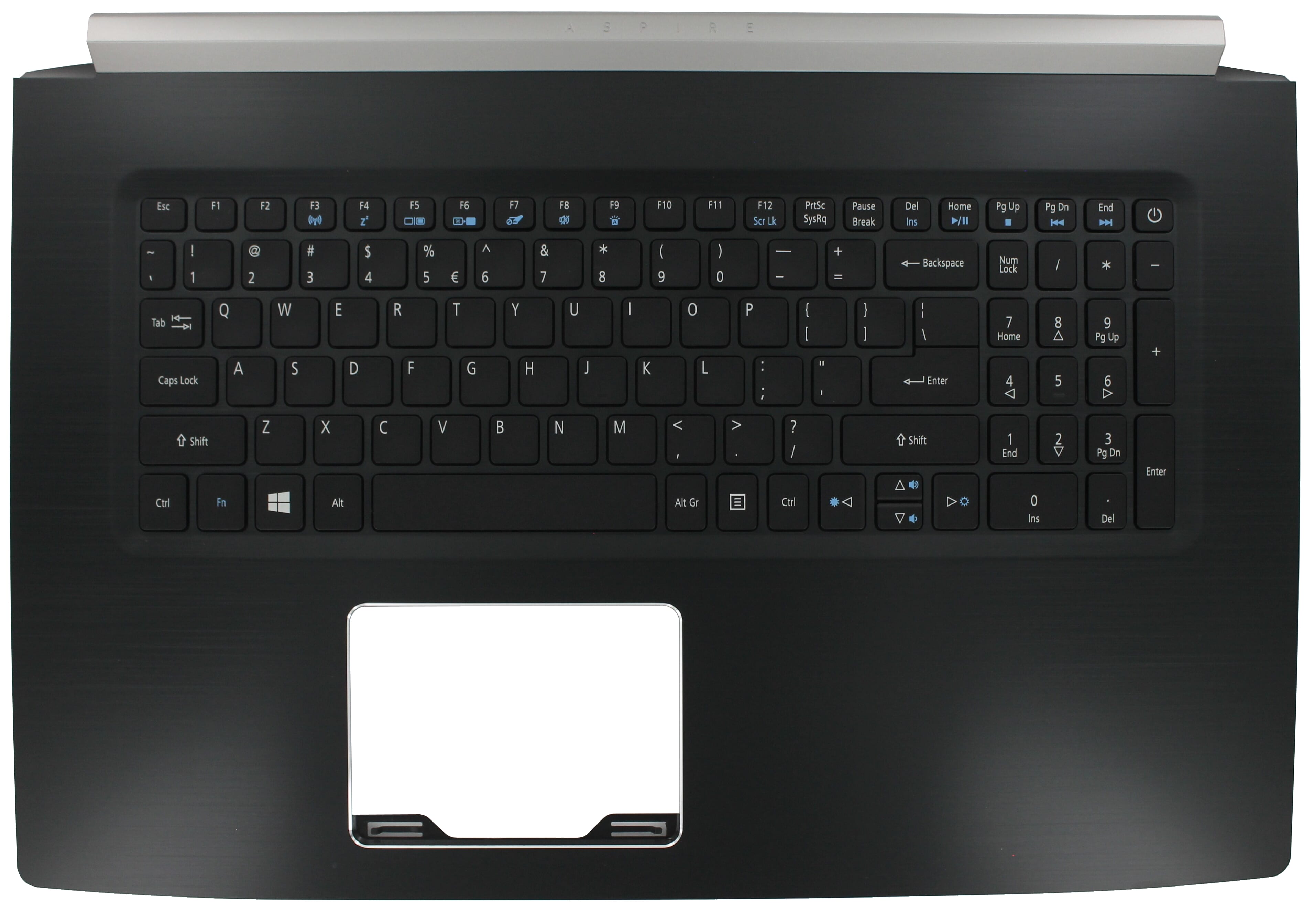 Acer Laptop Toetsenbord Qwerty US + Top Cover - Zwart