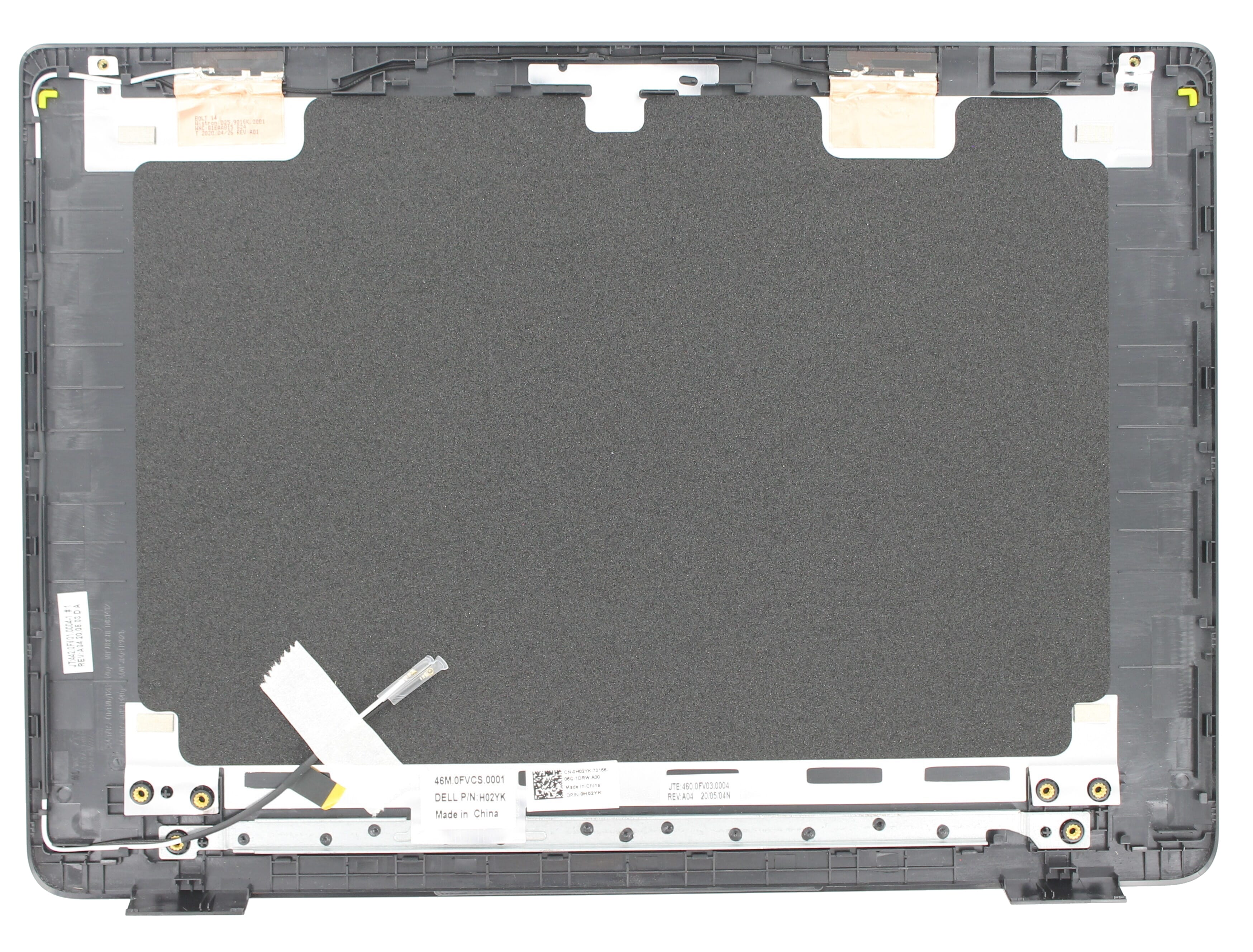 Dell Laptop LCD Behuizing Achterkant - Zwart