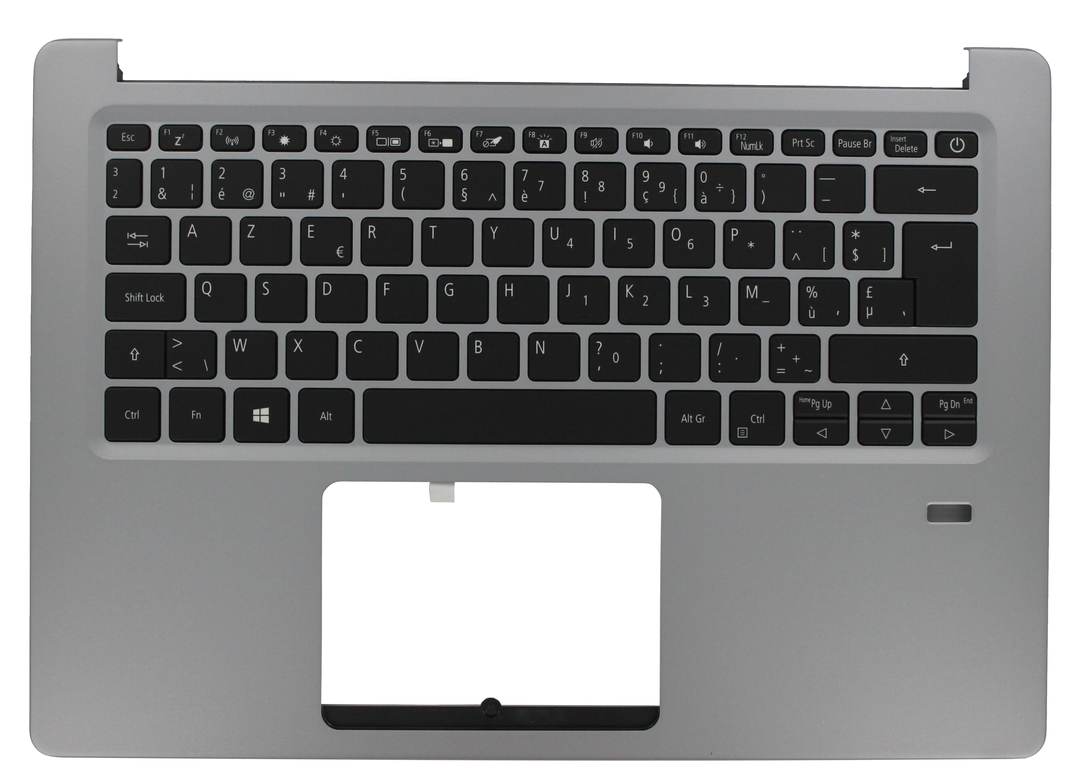 Acer Laptop Toetsenbord Azerty BE incl. Top Cover - Zilver