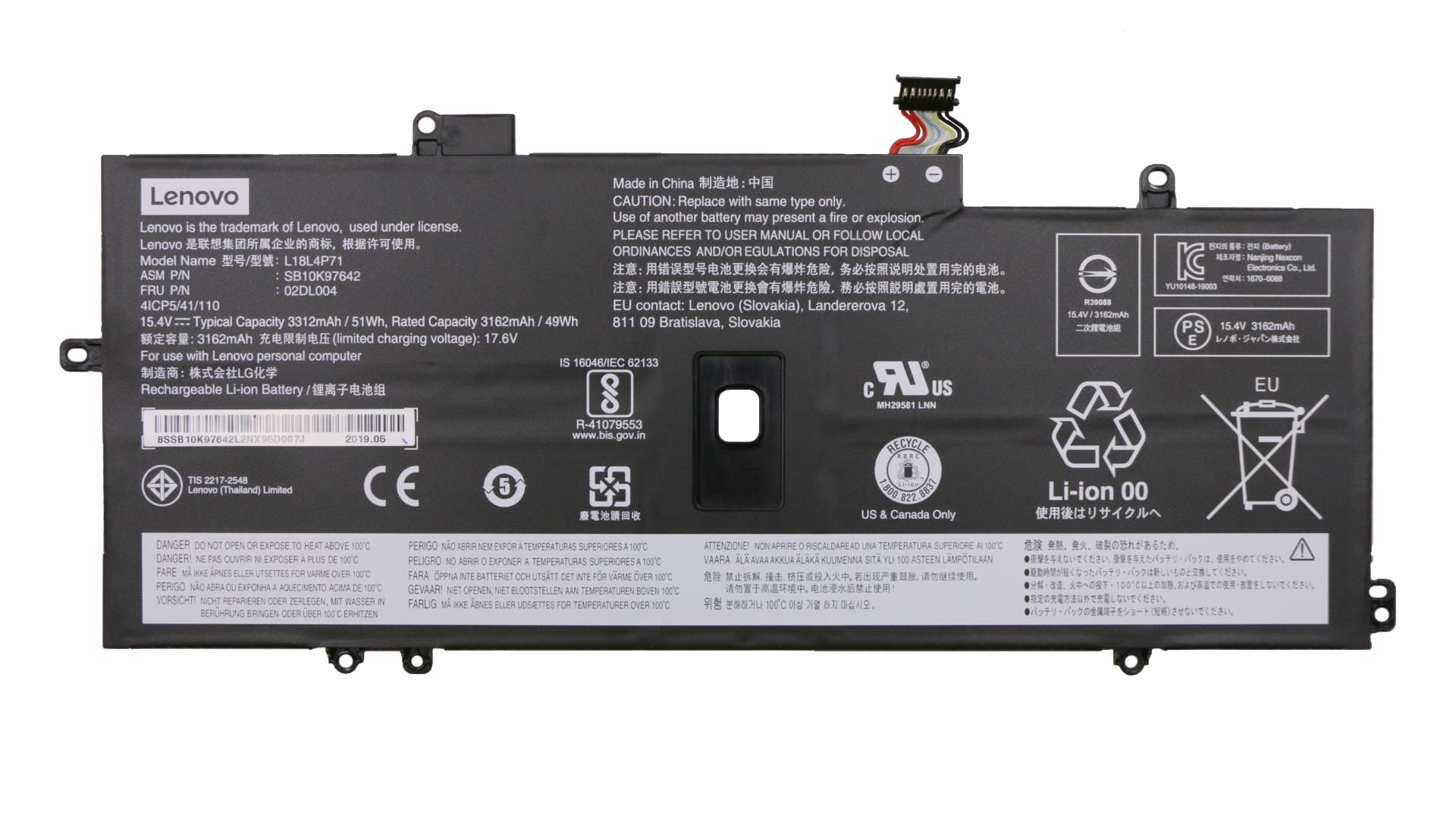 Lenovo Laptop Accu 3160 mAh