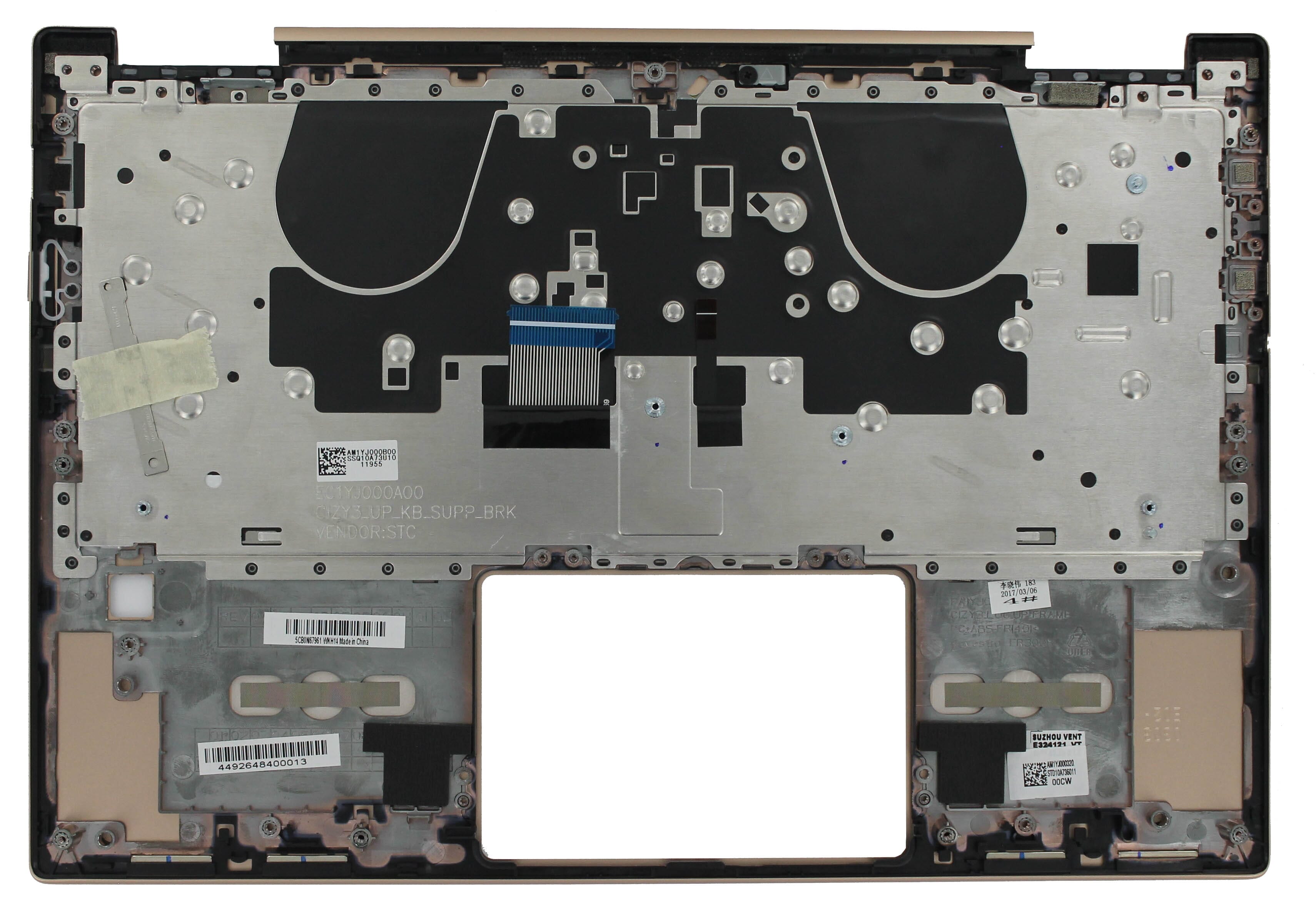 Lenovo Laptop Toetsenbord Qwerty US + Top Cover - Koper