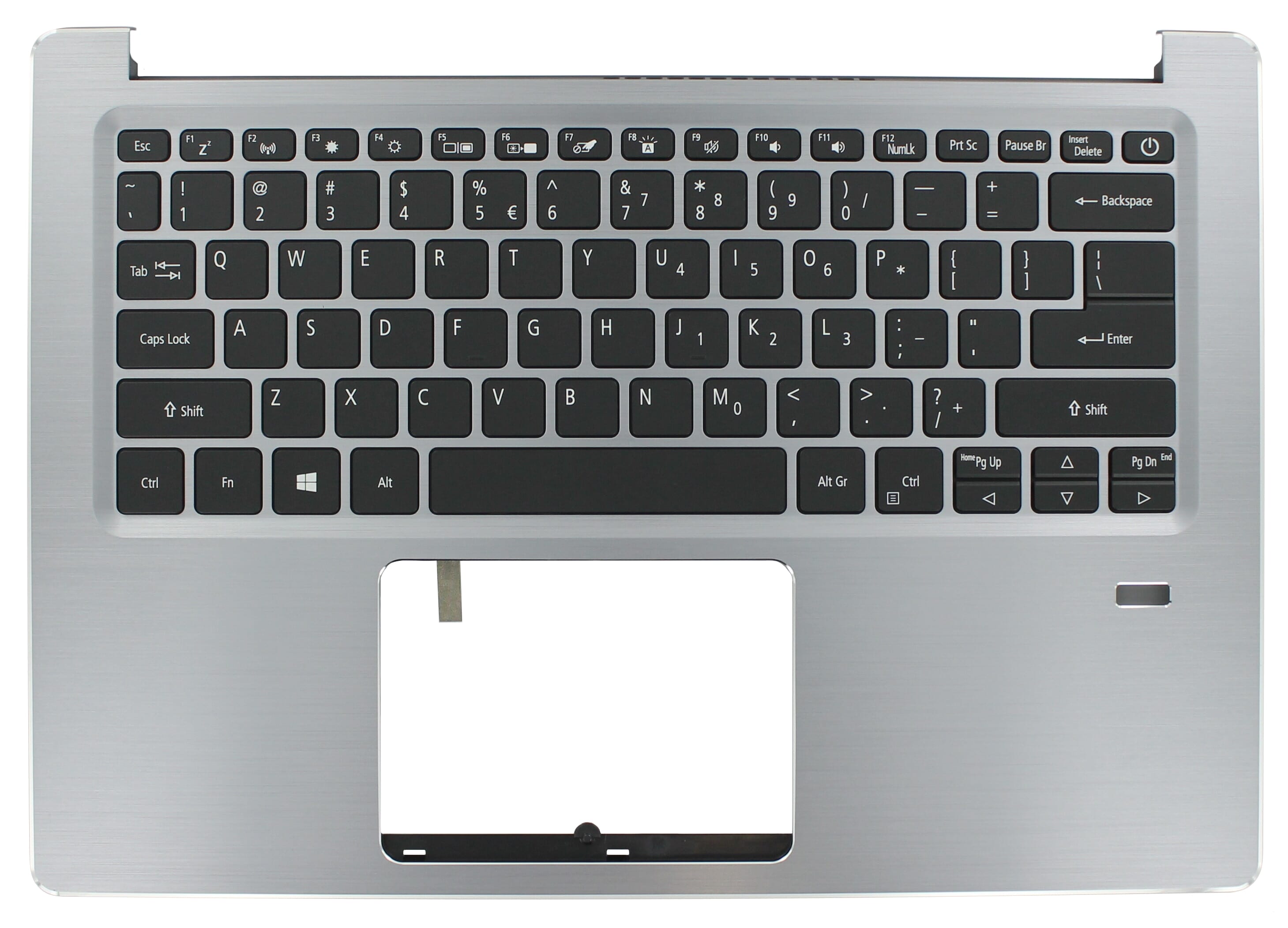 Acer Laptop Toetsenbord Qwerty US + Top Cover - Zilver