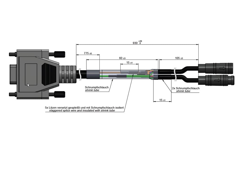 BMZ USB2CAN Y-Kabel HIGO