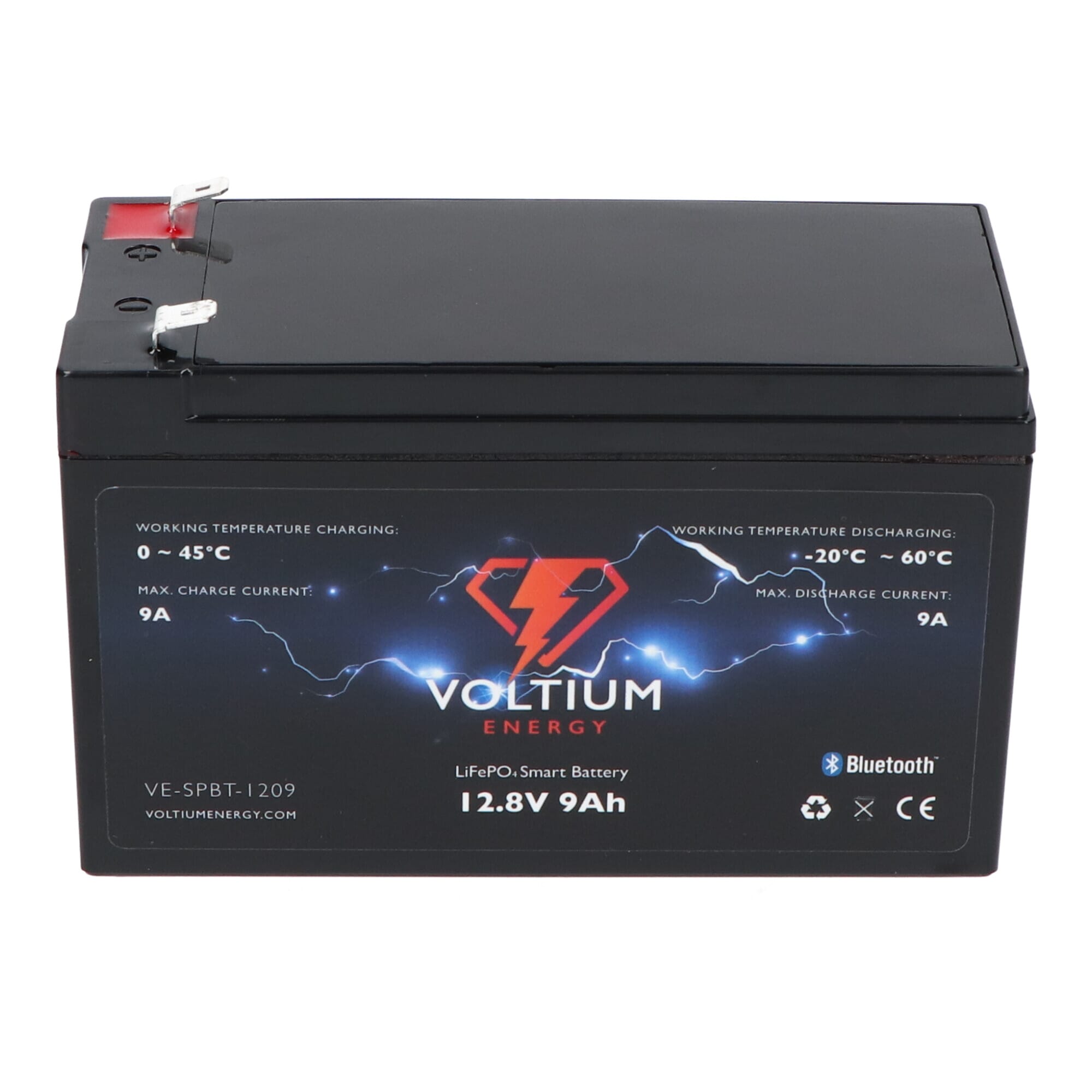 Voltium Energy LiFePO4 Accu 12,8V - 9Ah Bluetooth