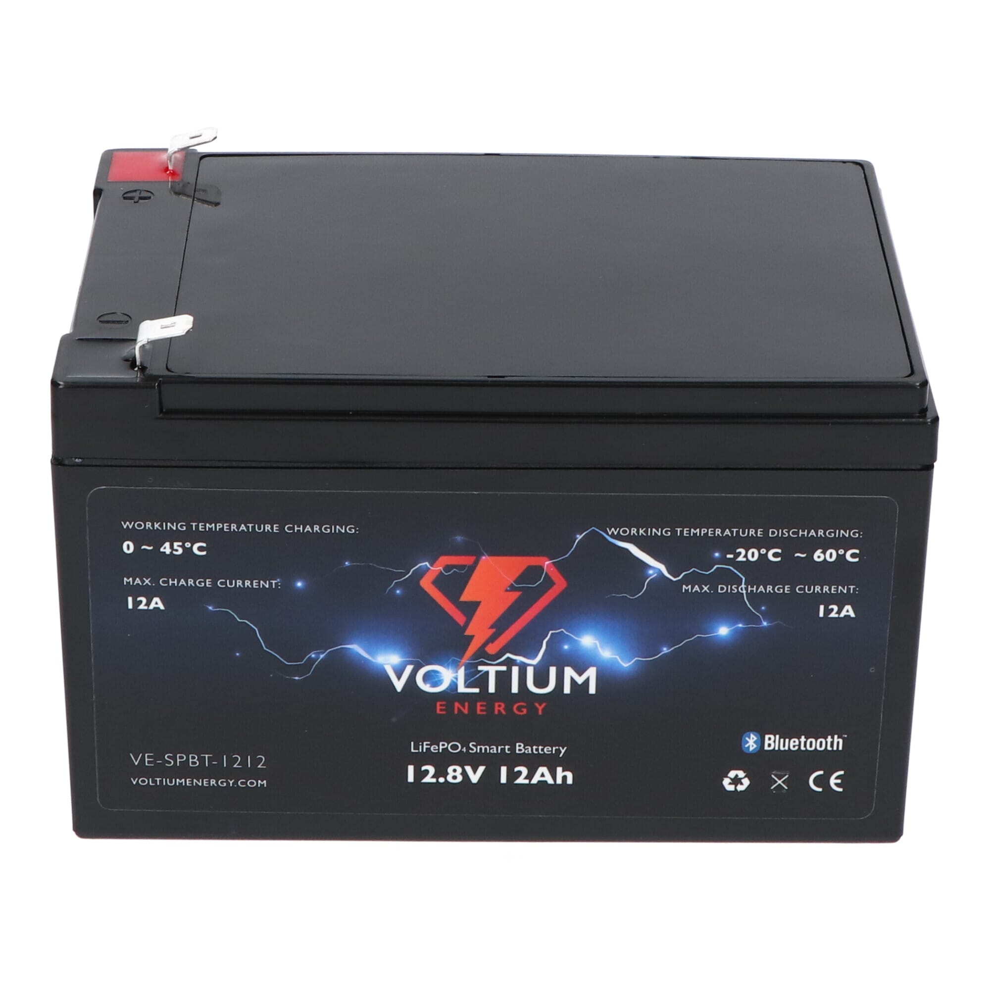 Voltium Energy LiFePO4 Accu 12,8V - 12Ah Bluetooth