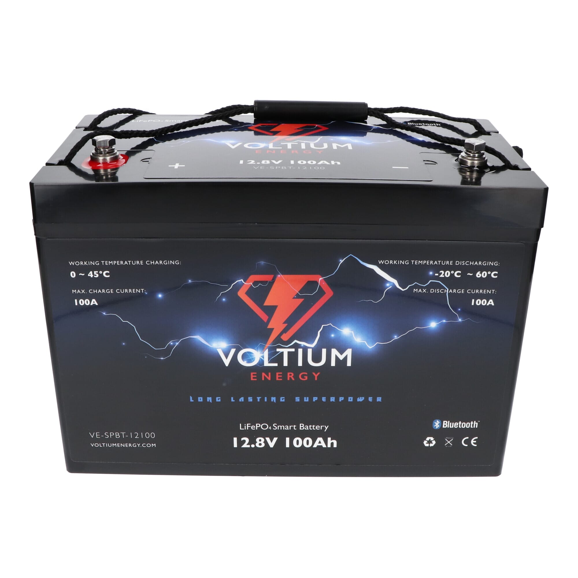 Voltium Energy LiFePO4 Accu 12,8V - 100Ah Bluetooth