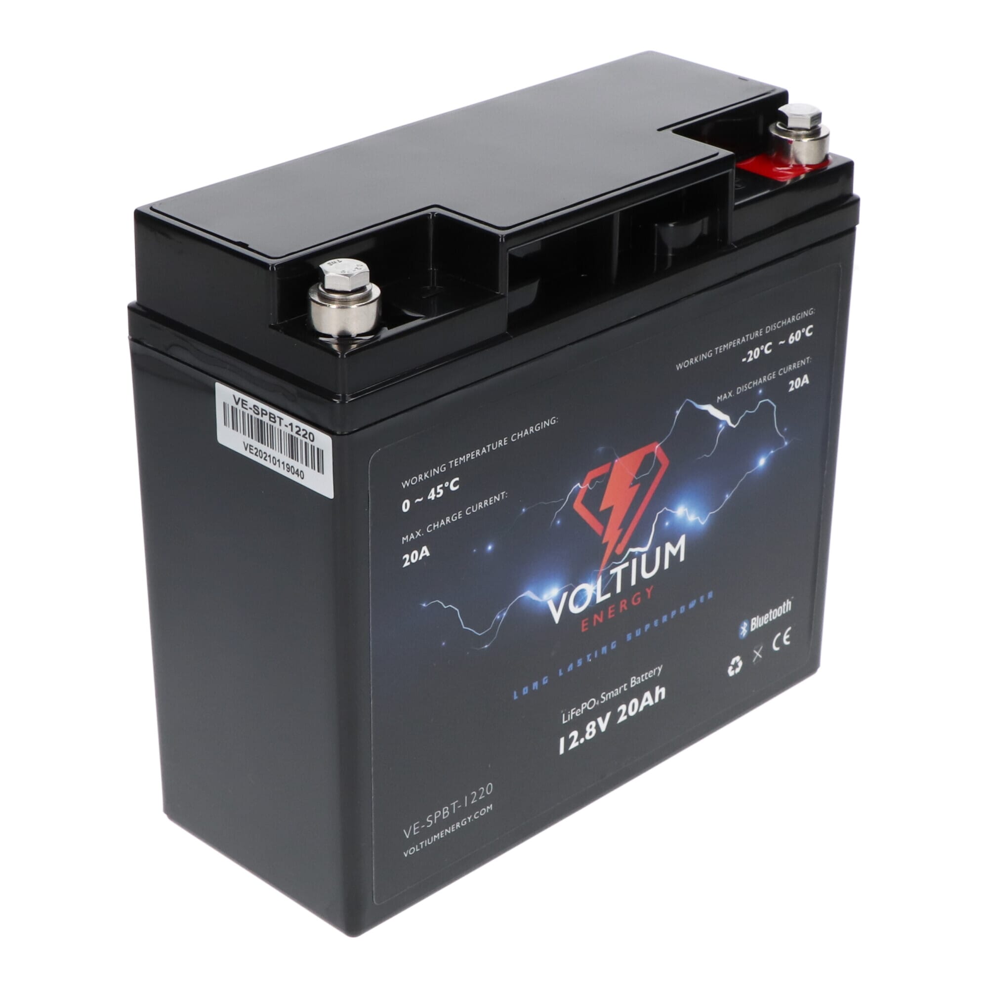 Voltium Energy LiFePO4 batterie 12,8V - 20Ah