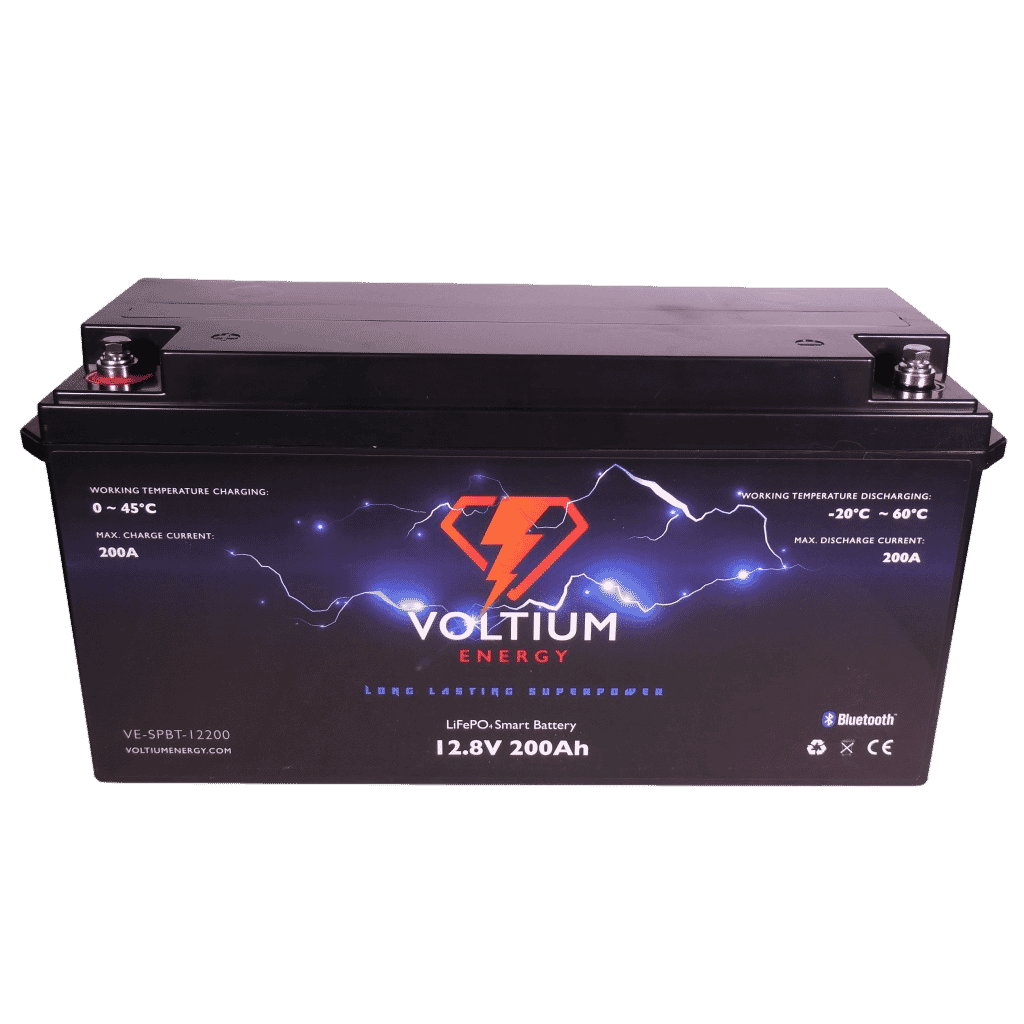 Voltium Energy LiFePO4 Accu 12,8V - 200Ah Bluetooth