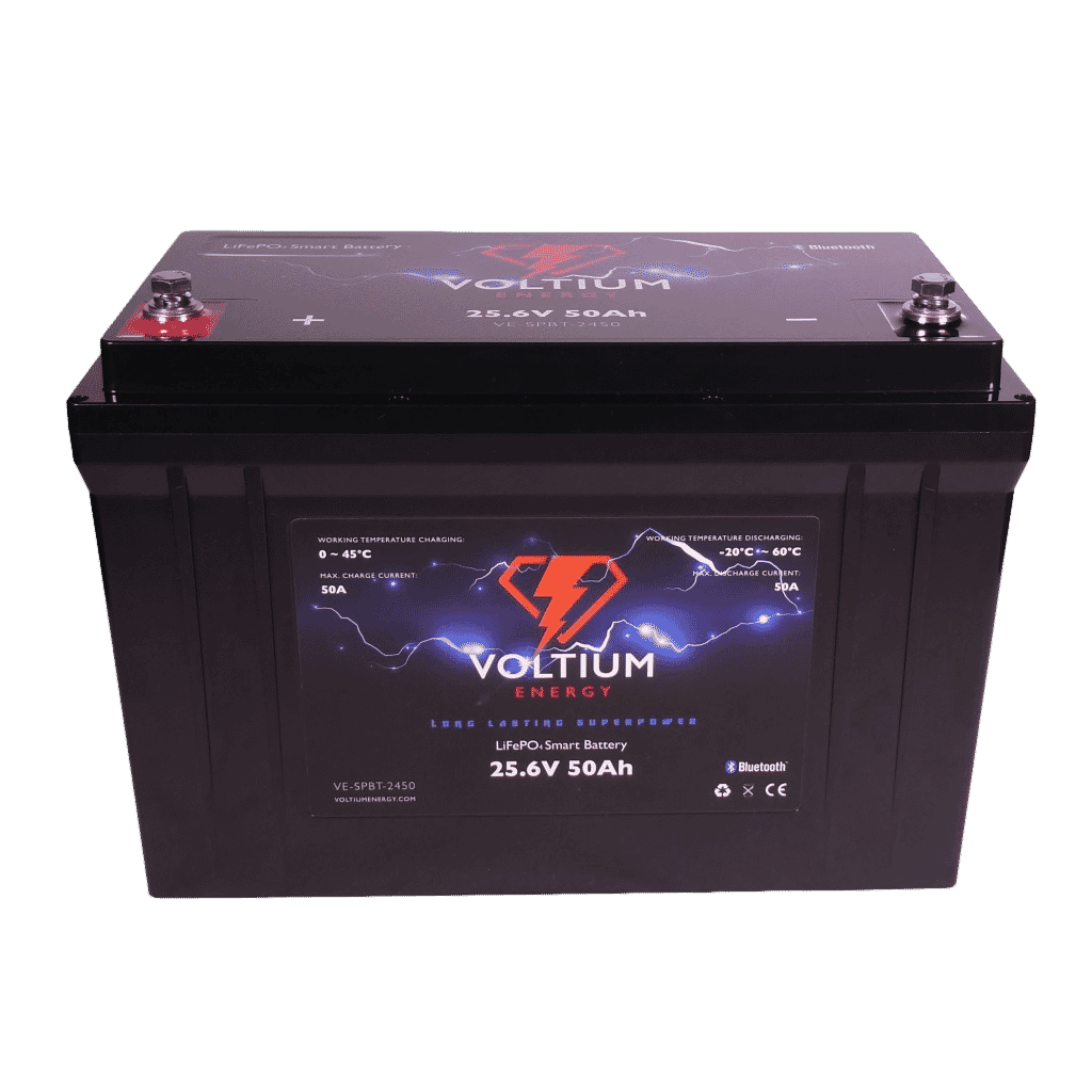 Voltium Energy LiFePO4 Accu 25,6V - 50Ah Bluetooth