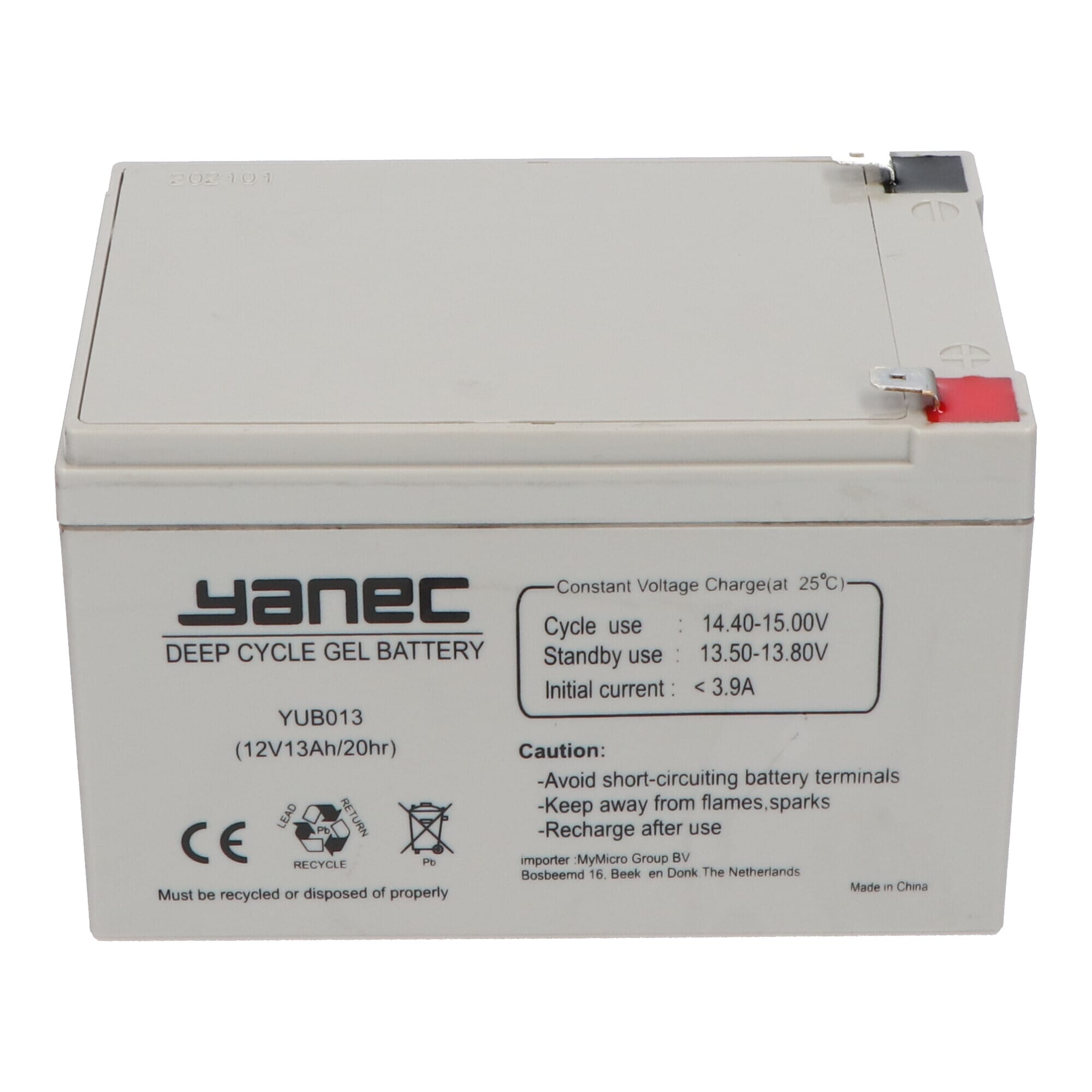 Yanec Gel Akku 12V 13Ah