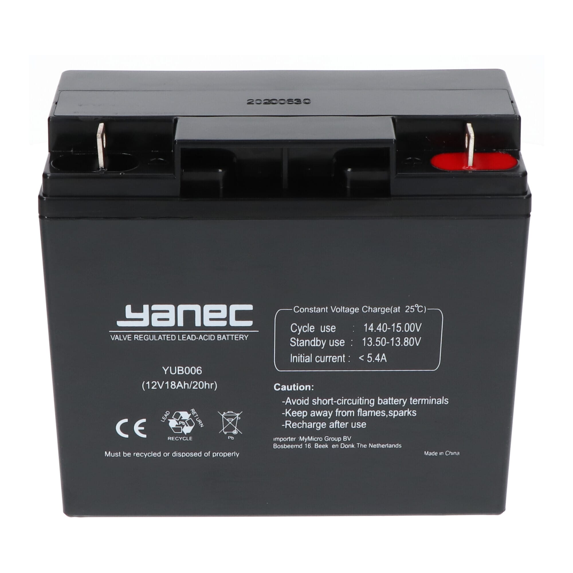 Yanec batterie au plomb 12V 18Ah