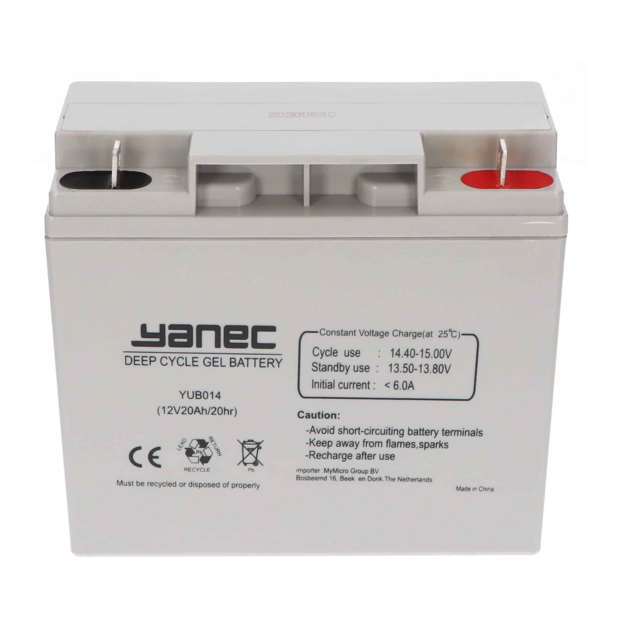 Batterie Gel Yanec 12V 20Ah