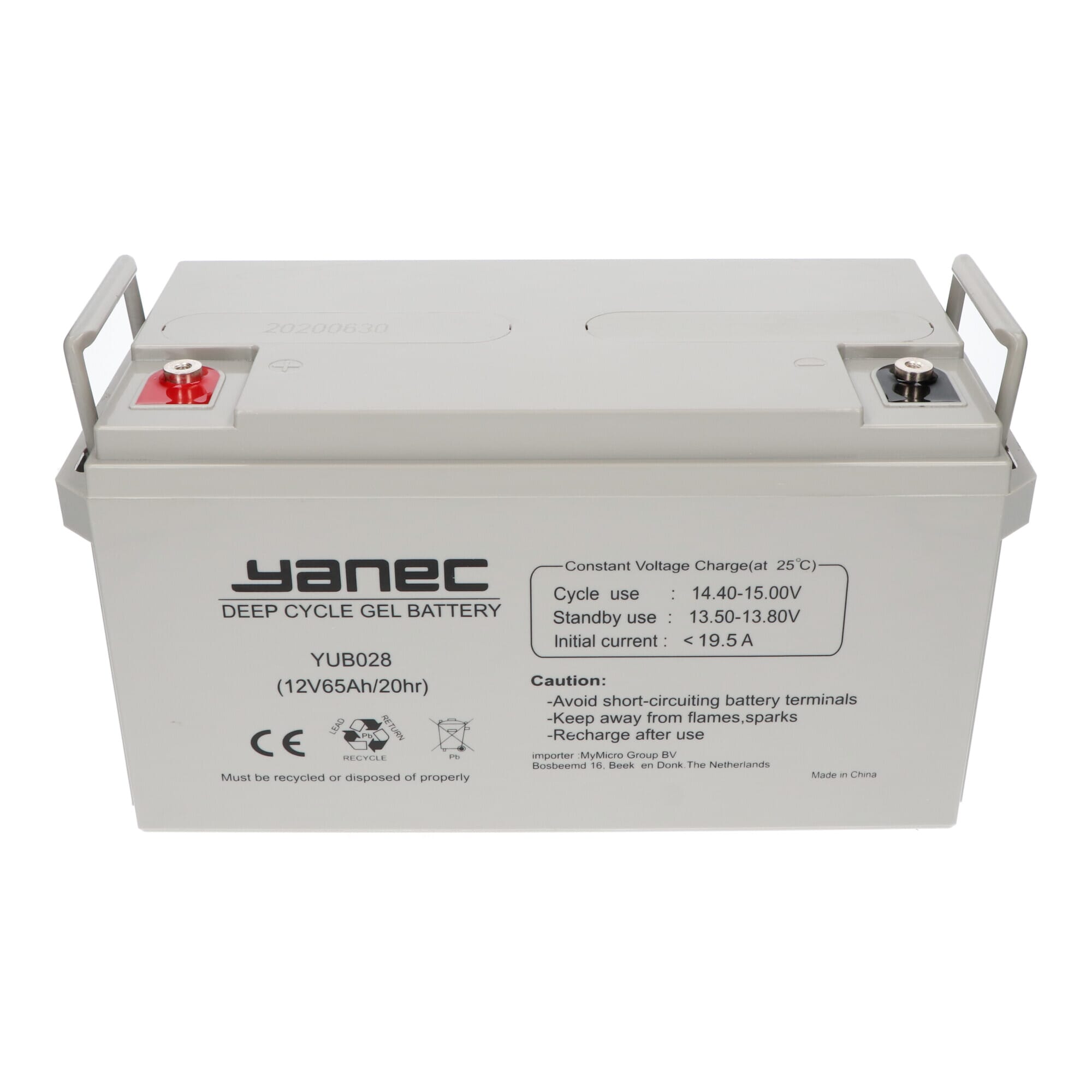 Yanec Gel Battery 12V 65 Ah