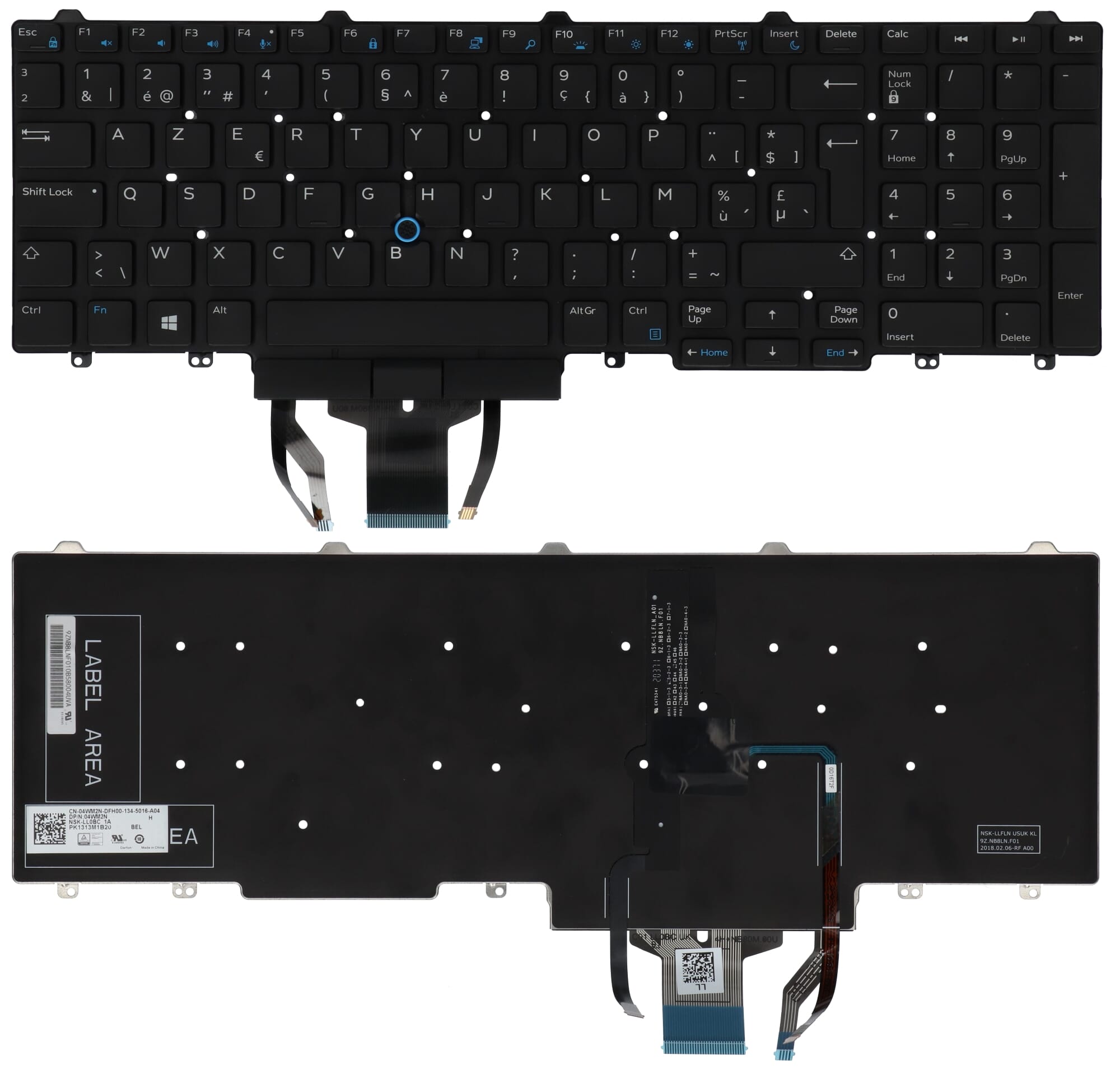 Dell Laptop Keyboard Azerty BE