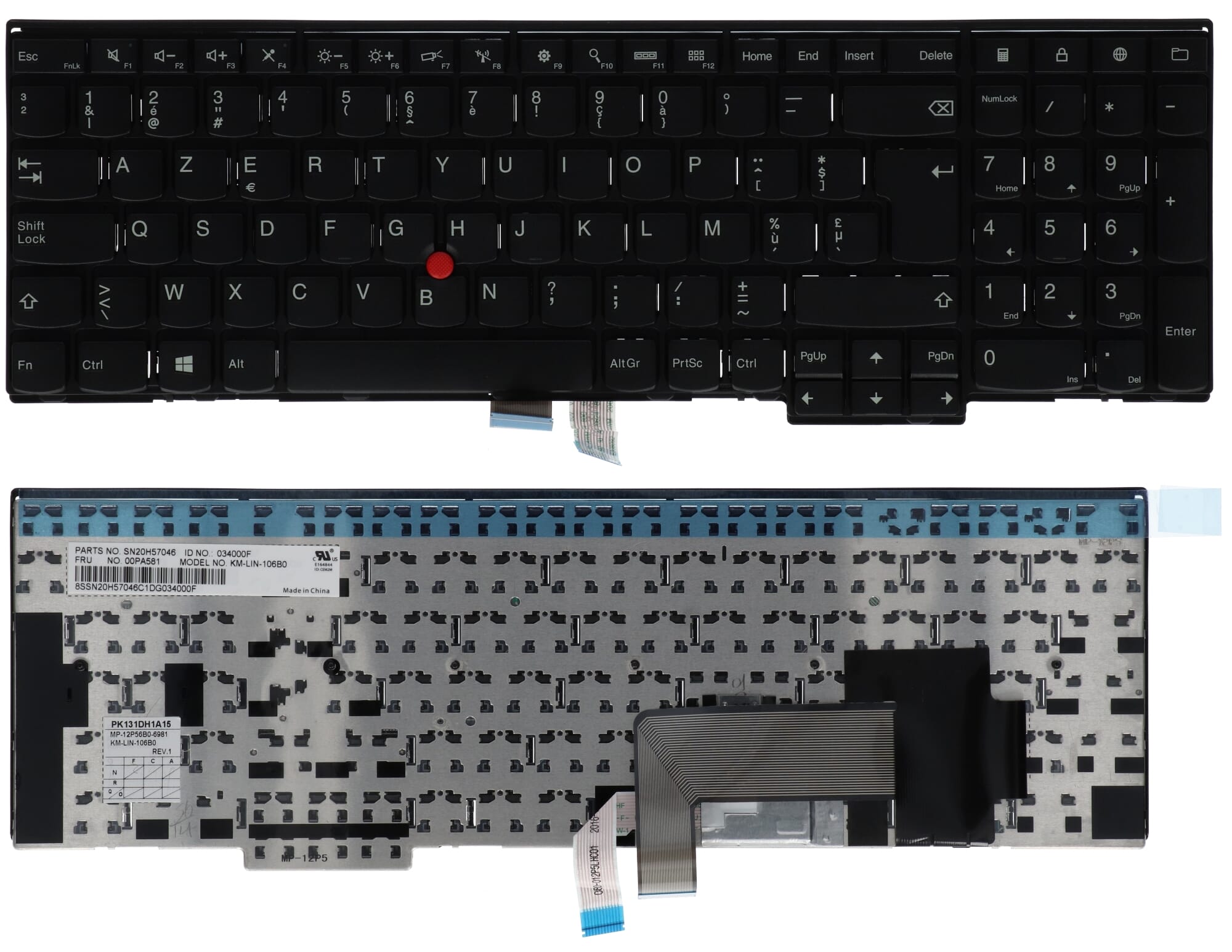 Lenovo Laptop Toetsenbord Azerty BE