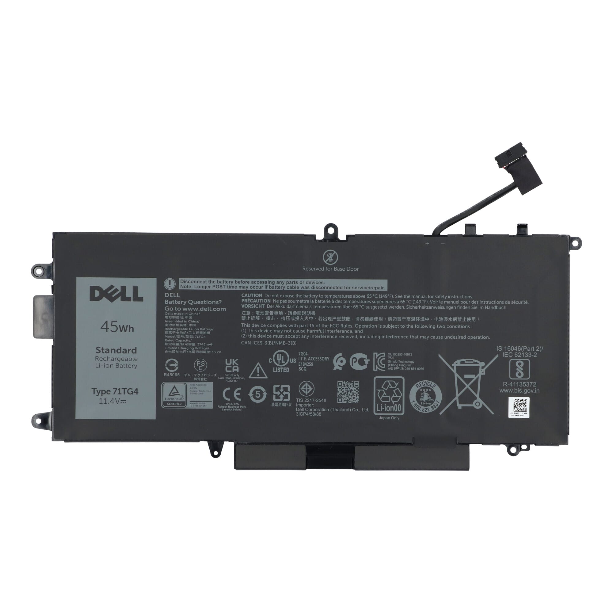 Dell Laptop Accu 3745 mAh