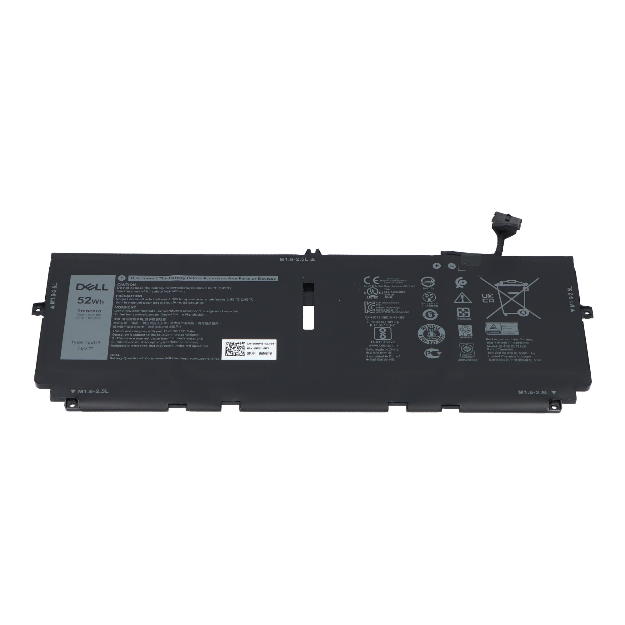 Dell Laptop Accu 6500 mAh