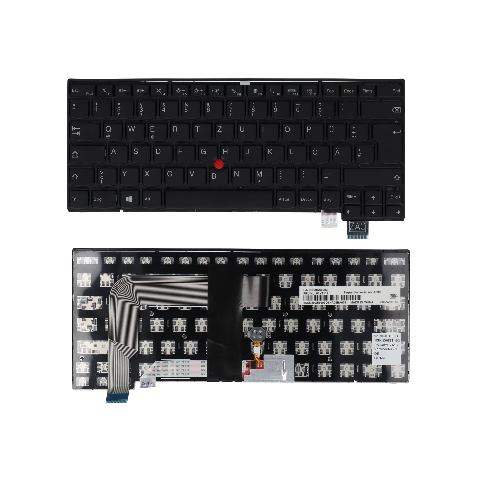 Lenovo Laptop Toetsenbord Qwertz DE,